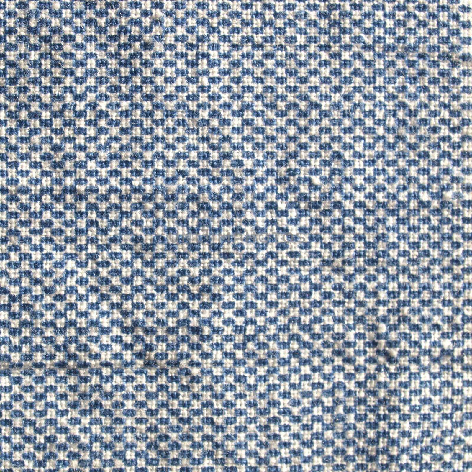 Detail of blue fabric textile background pattern