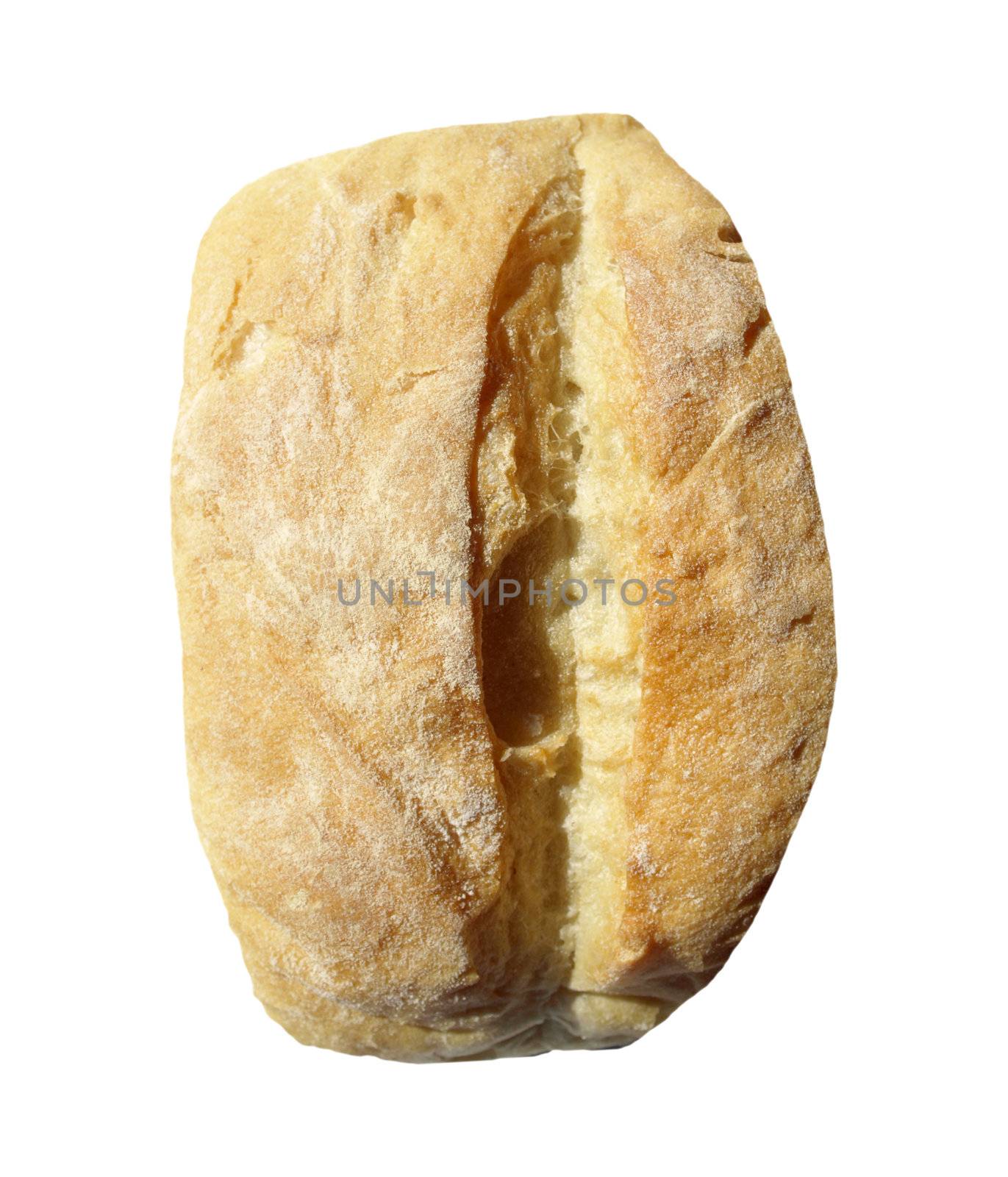 Bread food isolated over a white background