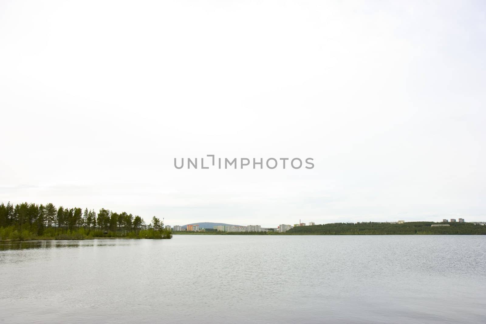 City at lake by pzRomashka