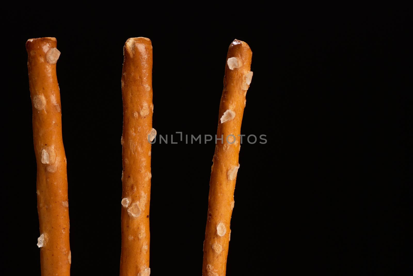 Detail of some salted sticks, crunchy snack