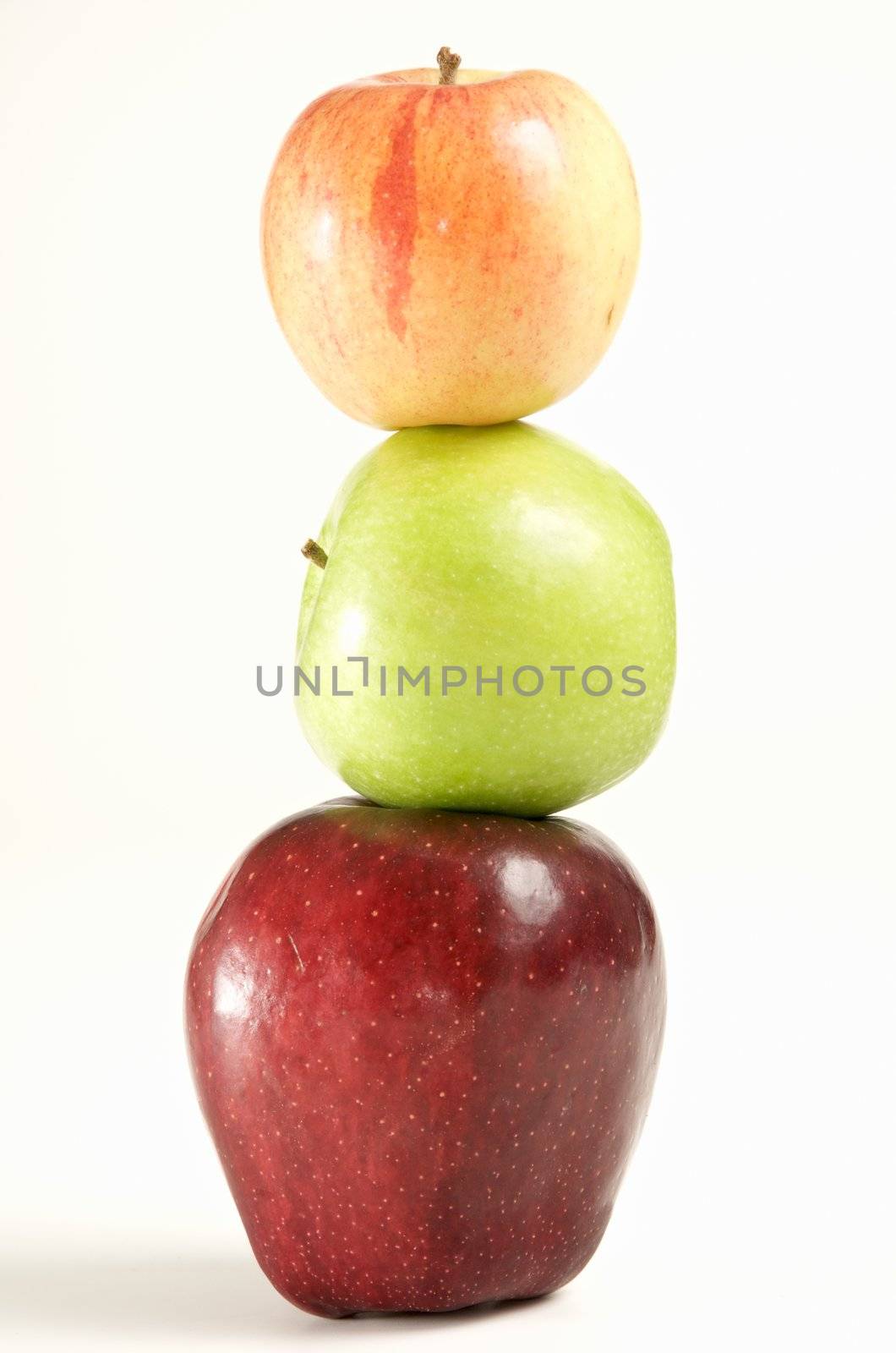 stack of three apple colors