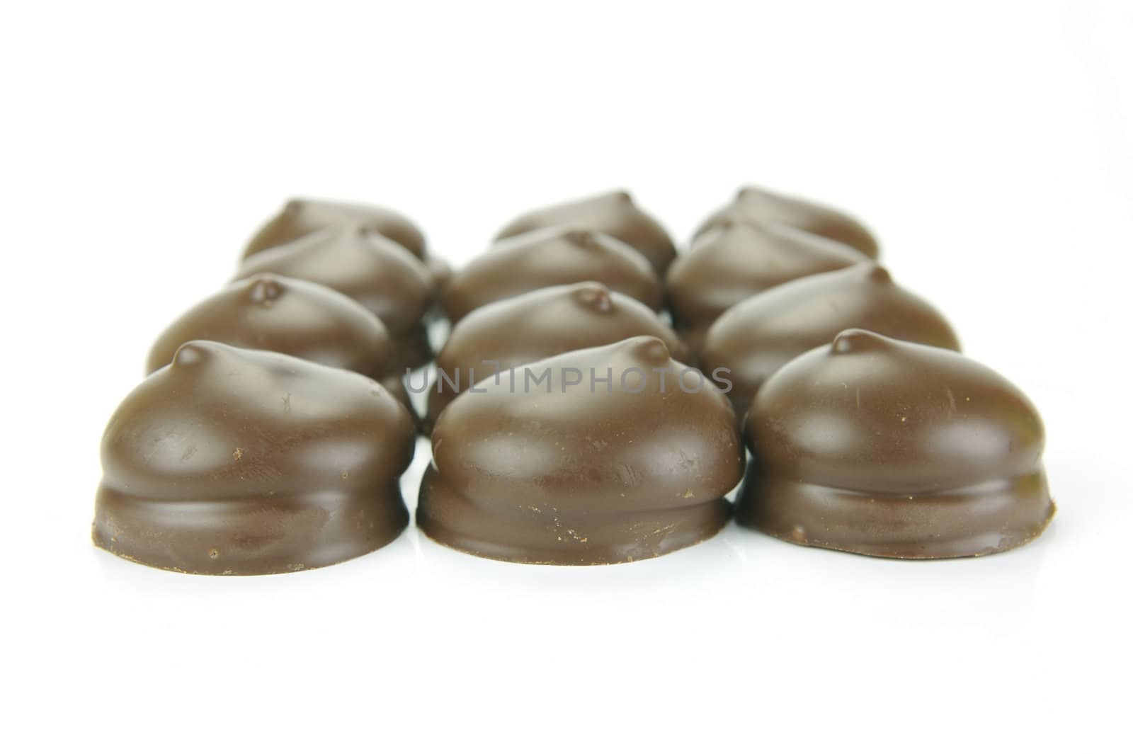 Marshmallow Biscuits isolated against a white background