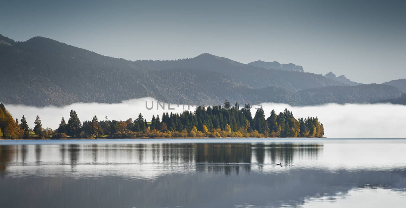 An image of the Walchensee in Bavaria Germany