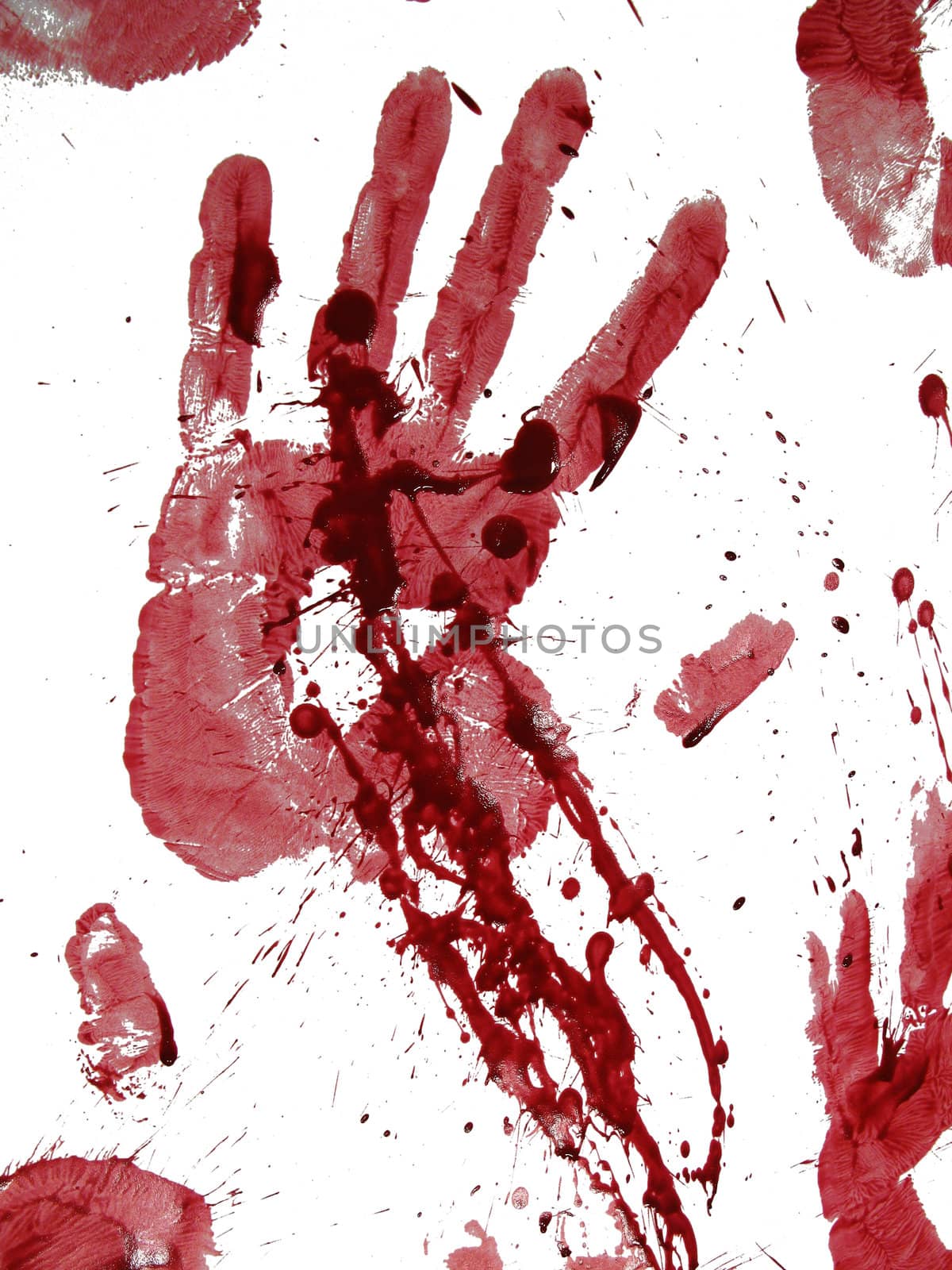 Bloody hand print by PlanctonVideo