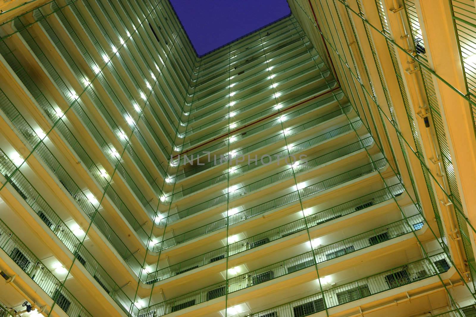 Hong Kong public housing apartment block