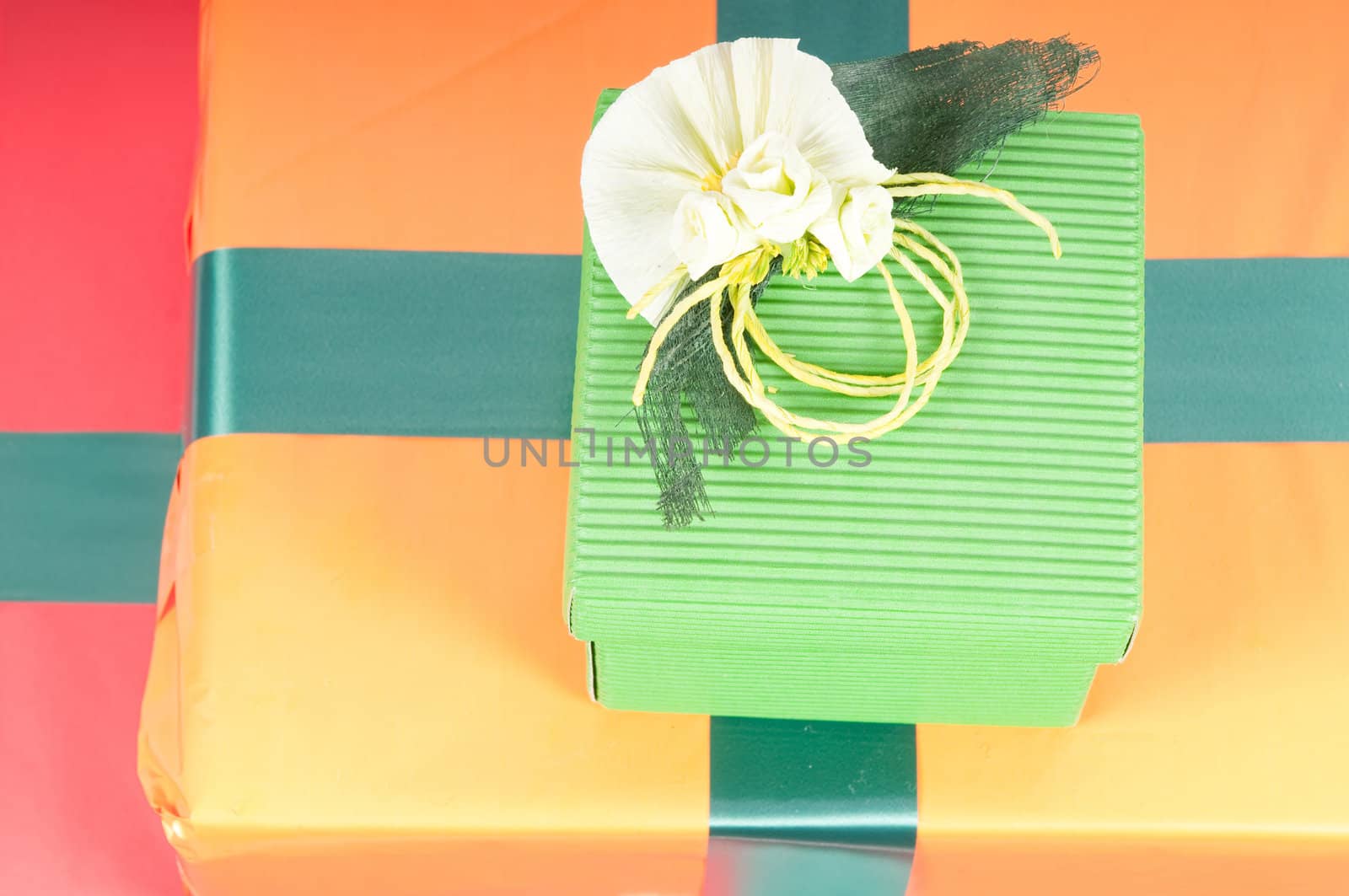 Studio shot of boxes with presents, isolated on white