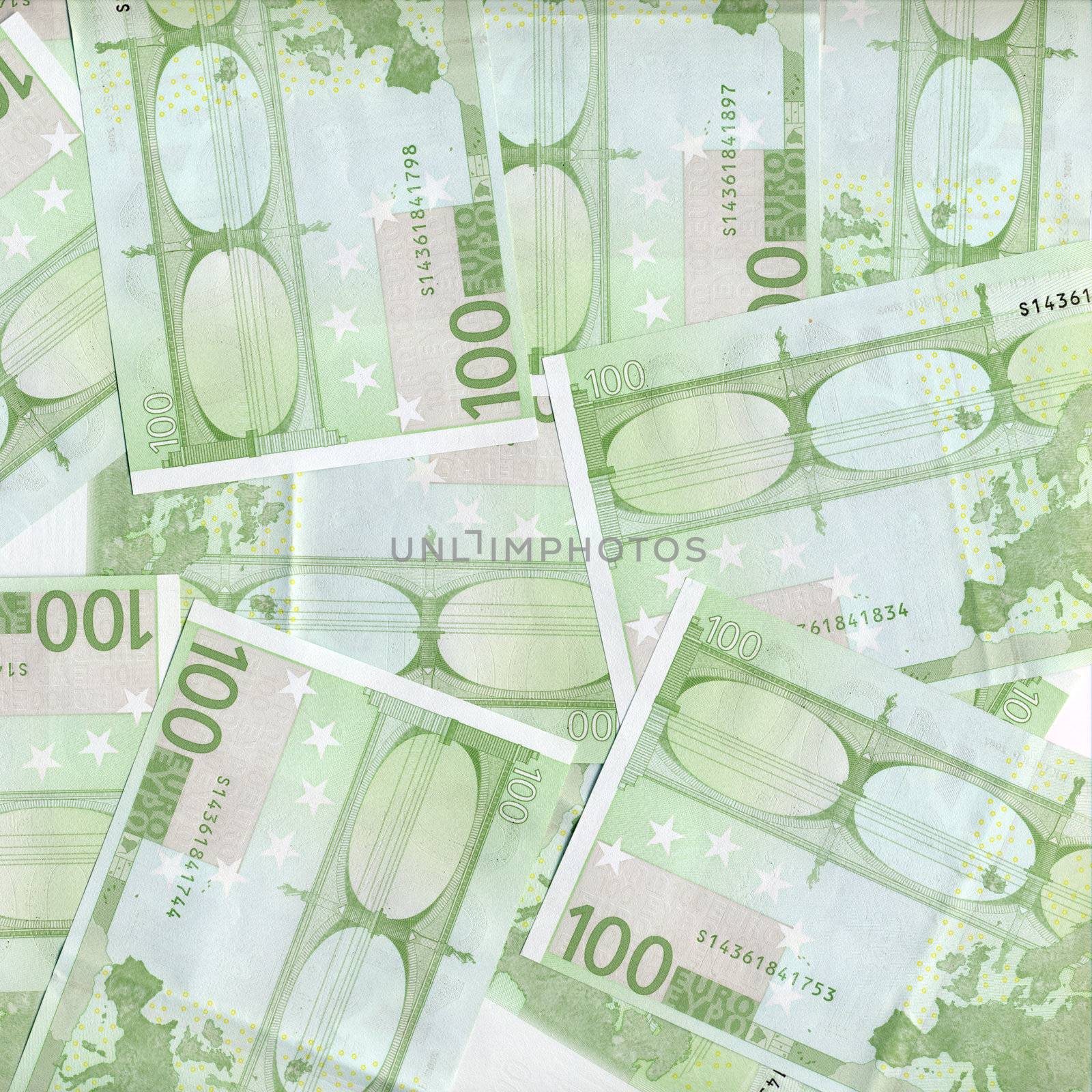 Euro bank notes money (European Union currency)