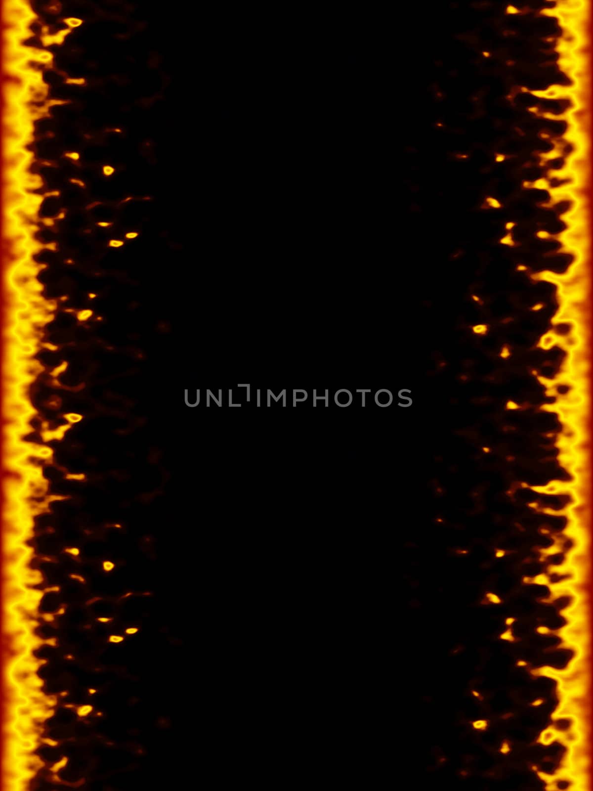 An image of a nice fire frame on black background
