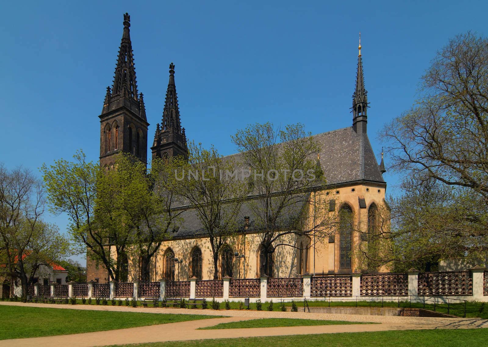 Church of St. Peter and Paul at Vyšehrad by Kamensky