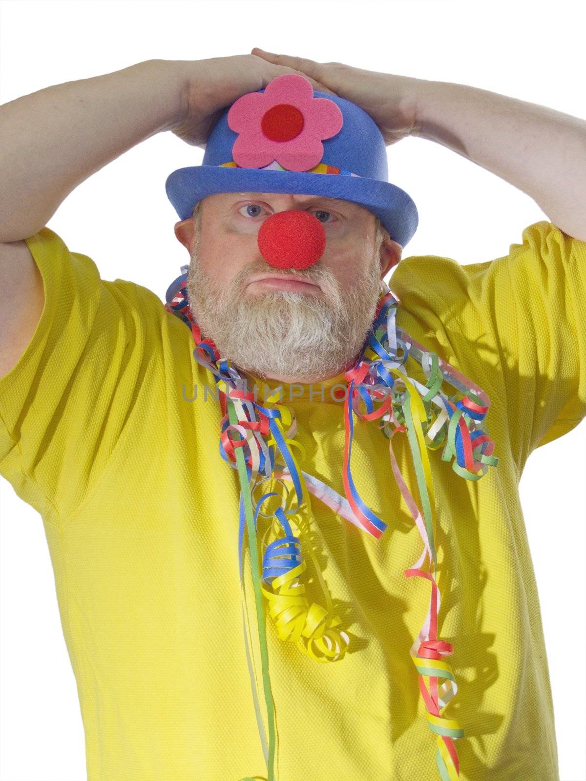 Clown with blue hat by Teamarbeit