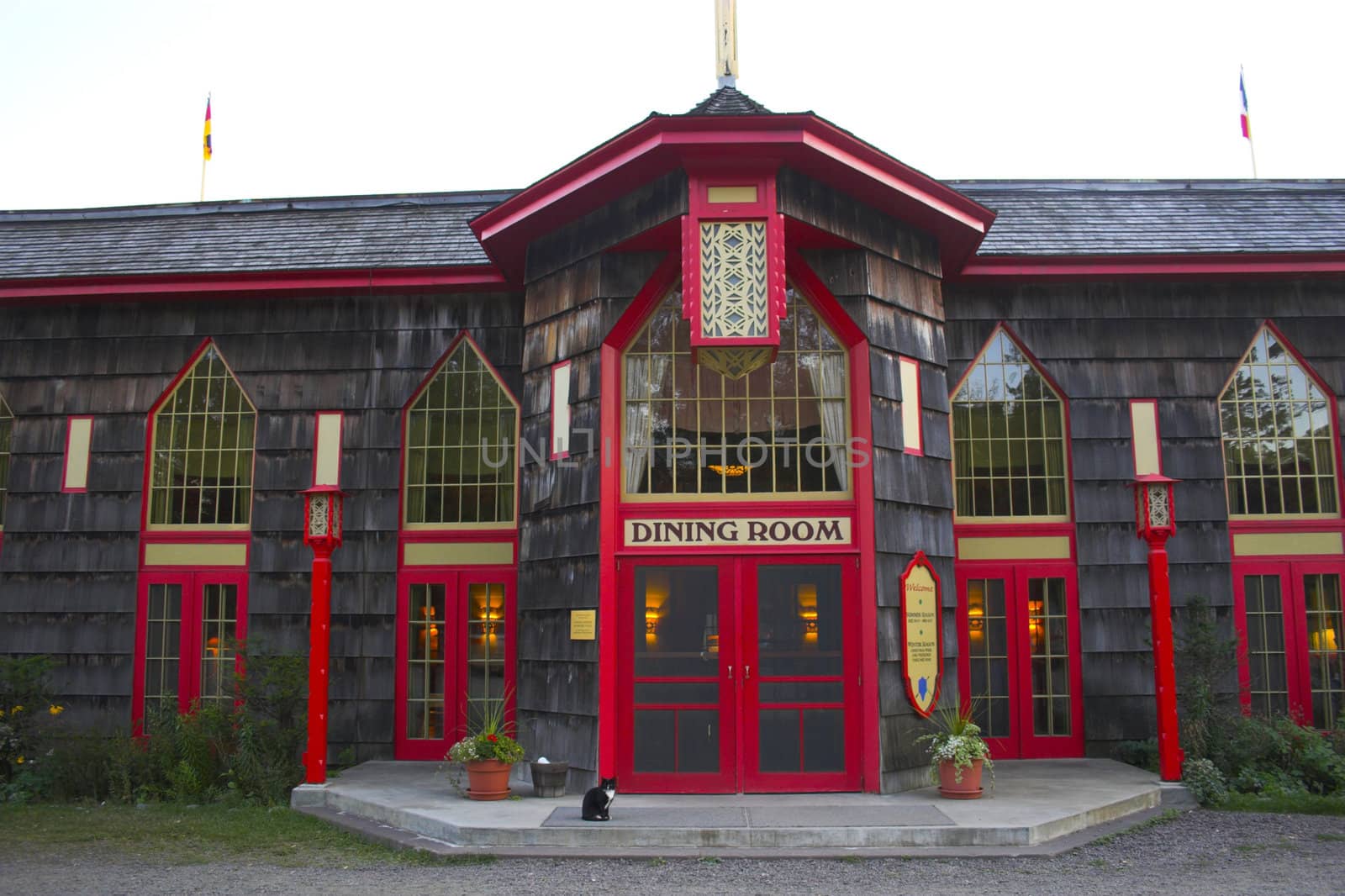 National historic landmark - The Naniboujou Lodge and Restaurant in northern Minnesota