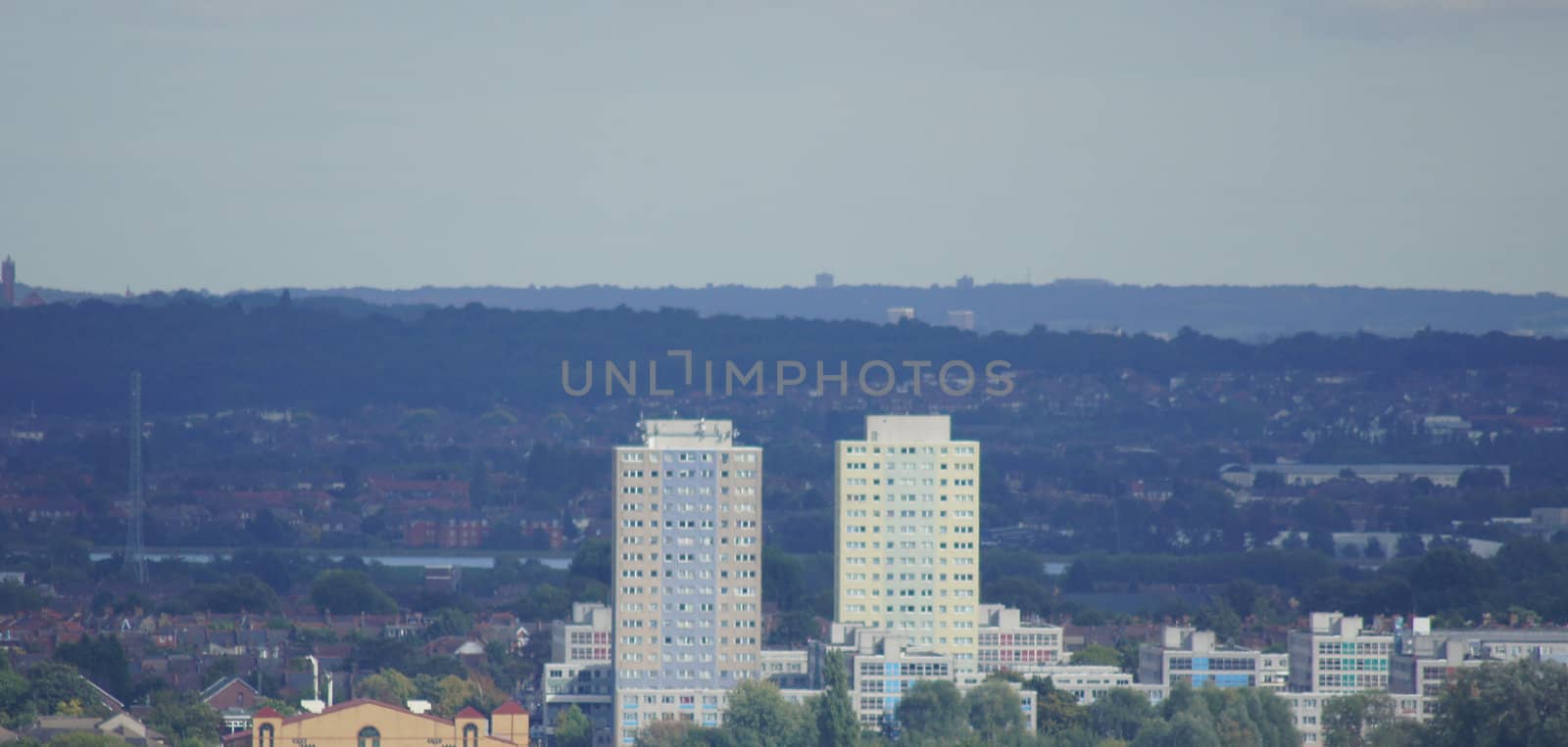 A view of one of the many London Boroughs.            