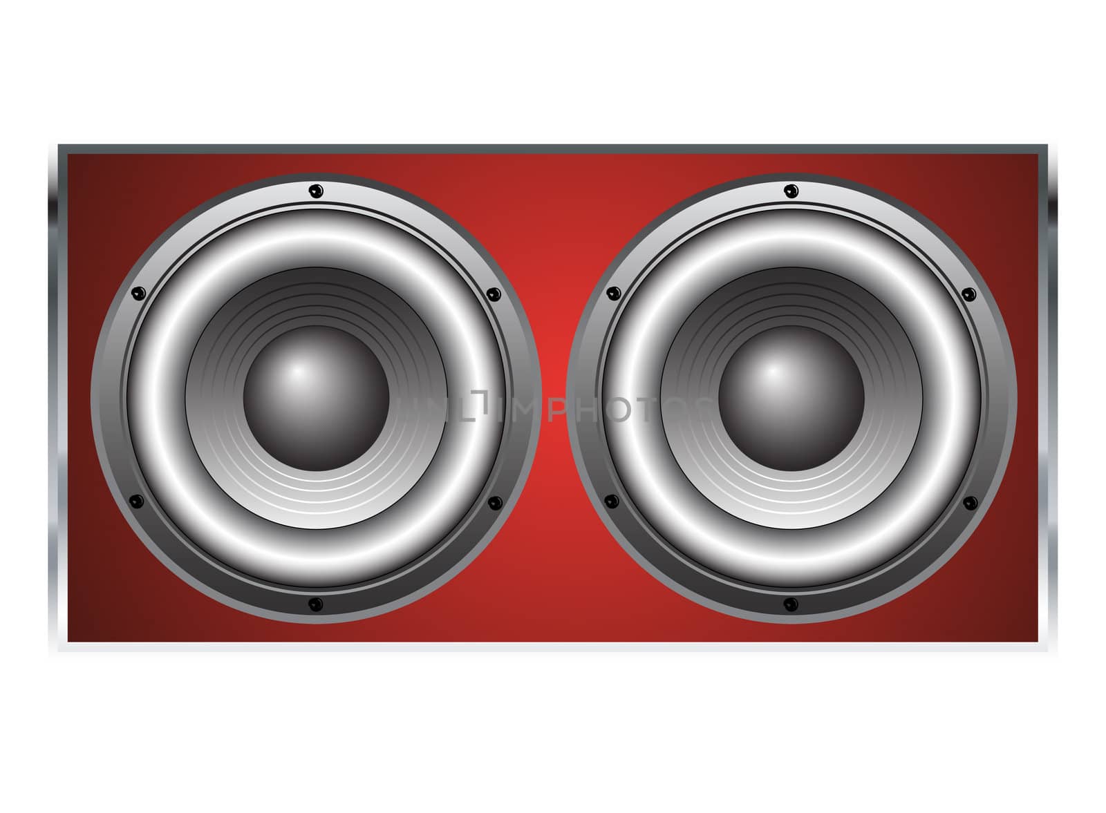 Large Loudspeaker cabinet in vector format