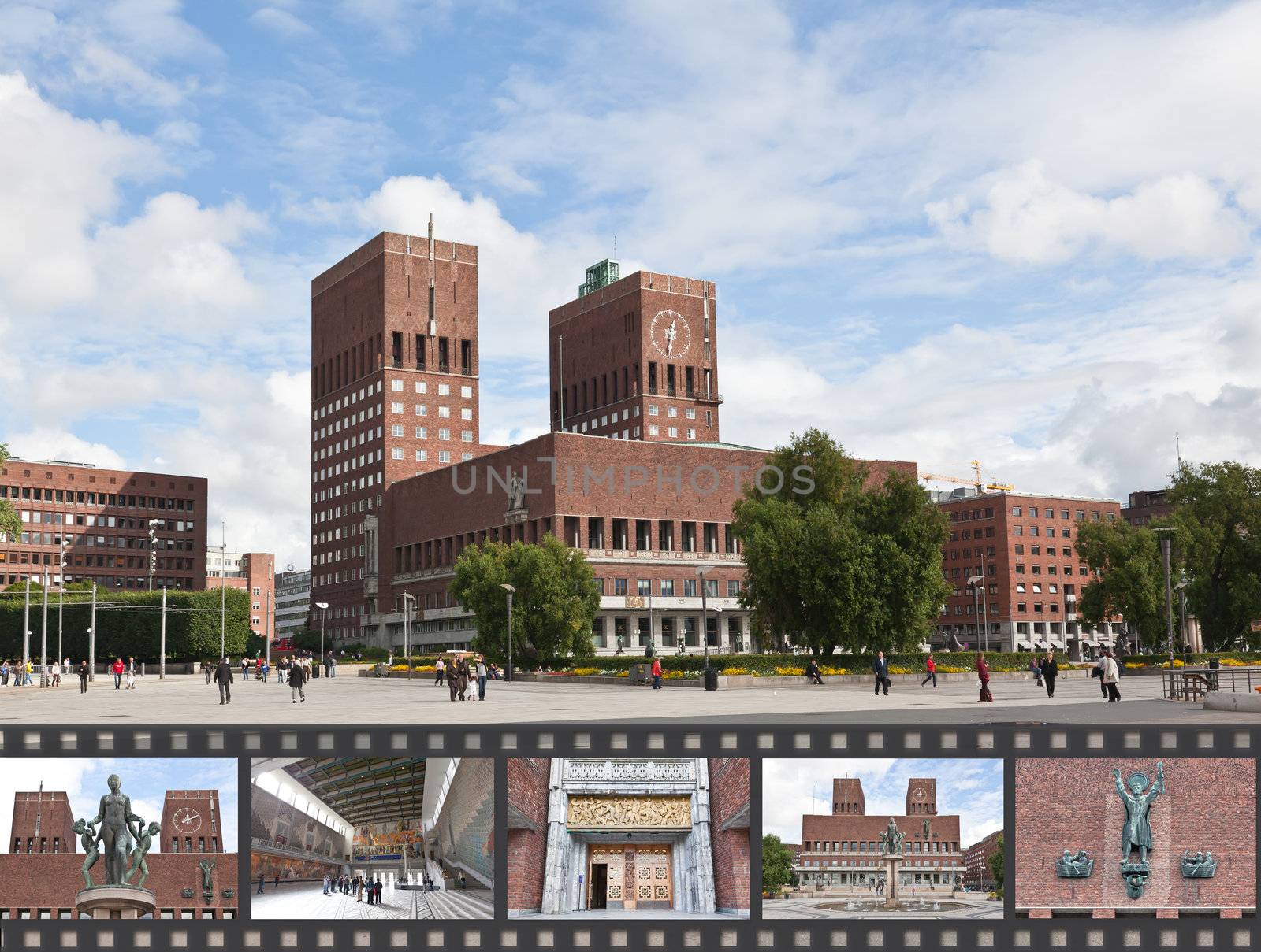 Oslo City Hall in central Oslo by gary718