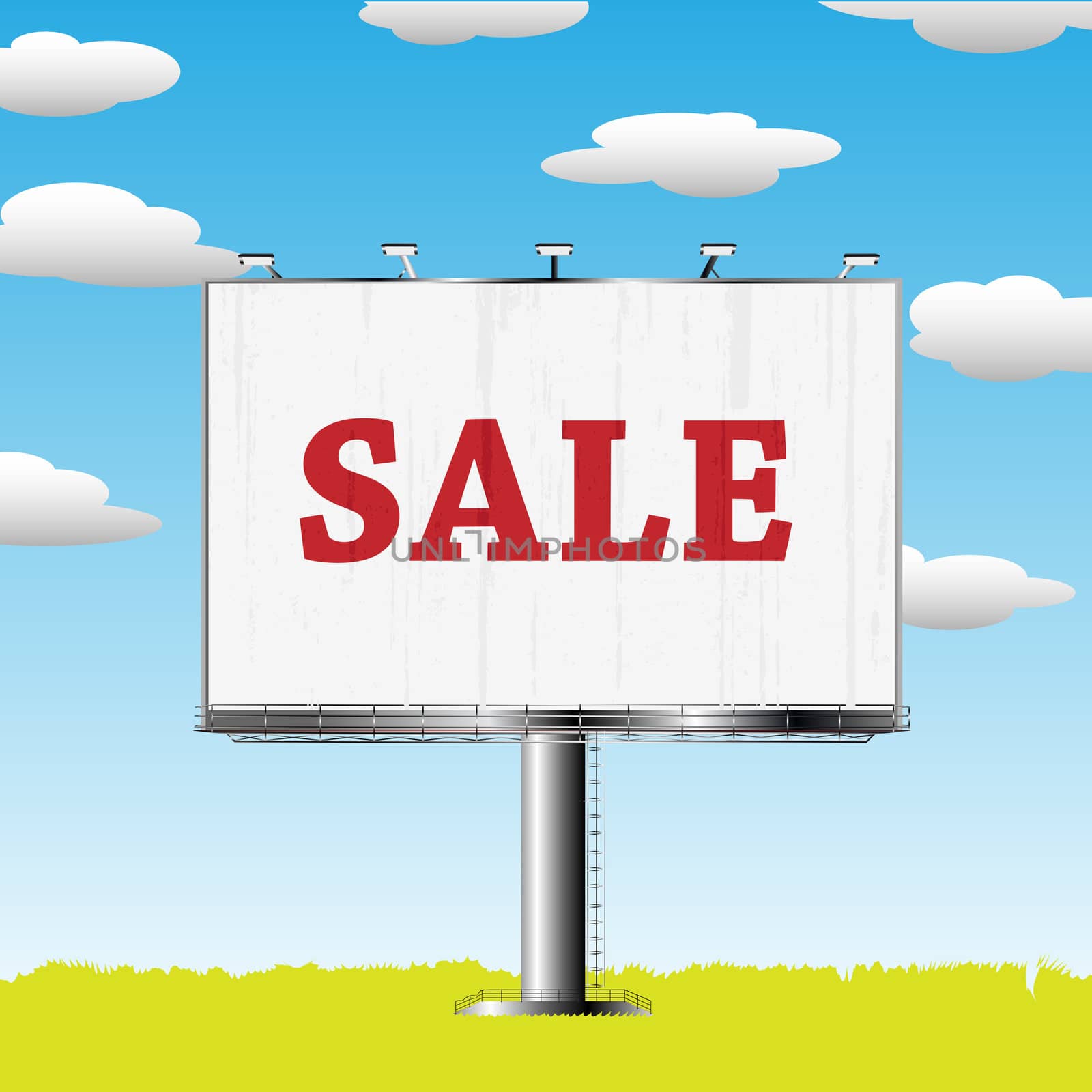 outdoor billboard with sale sign by Lirch
