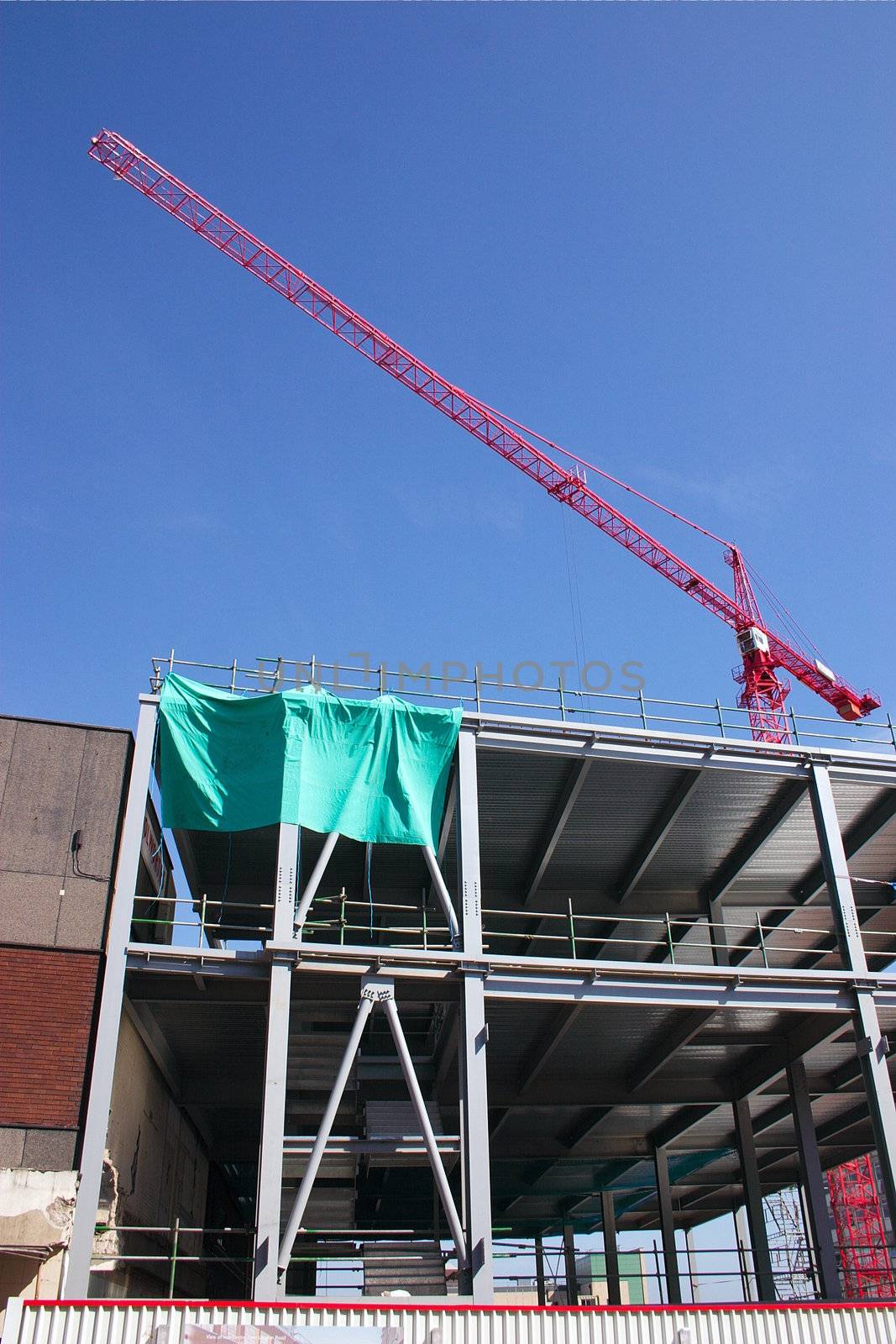 large crane on a construction site