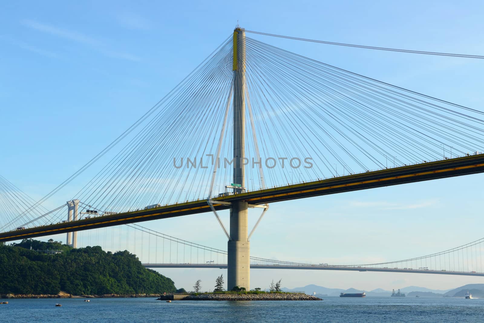 Ting Kau Bridge in Hong Kong