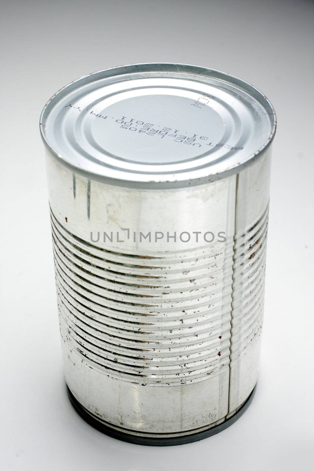 Food can on background