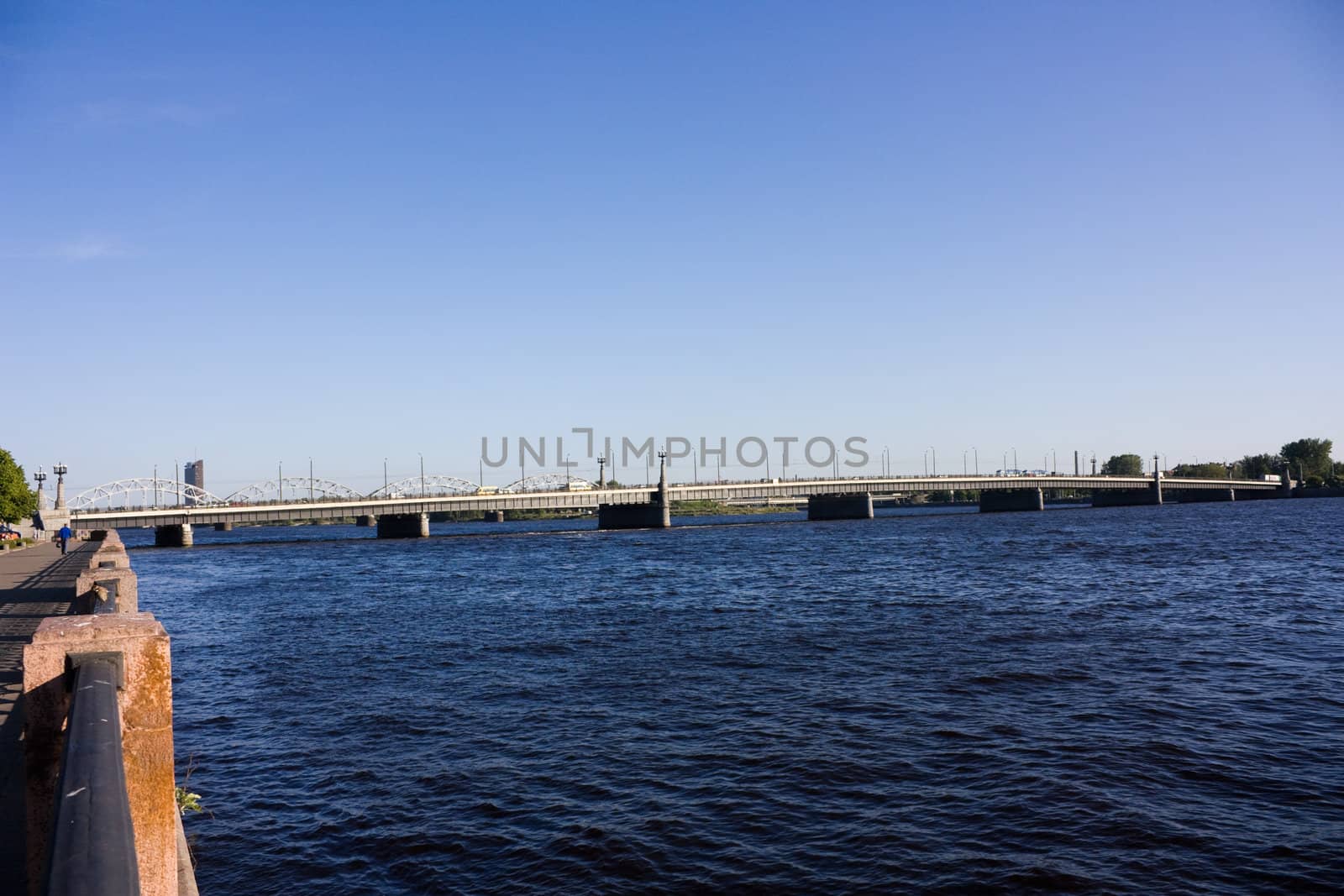 Riga, bridge over the Daugava river