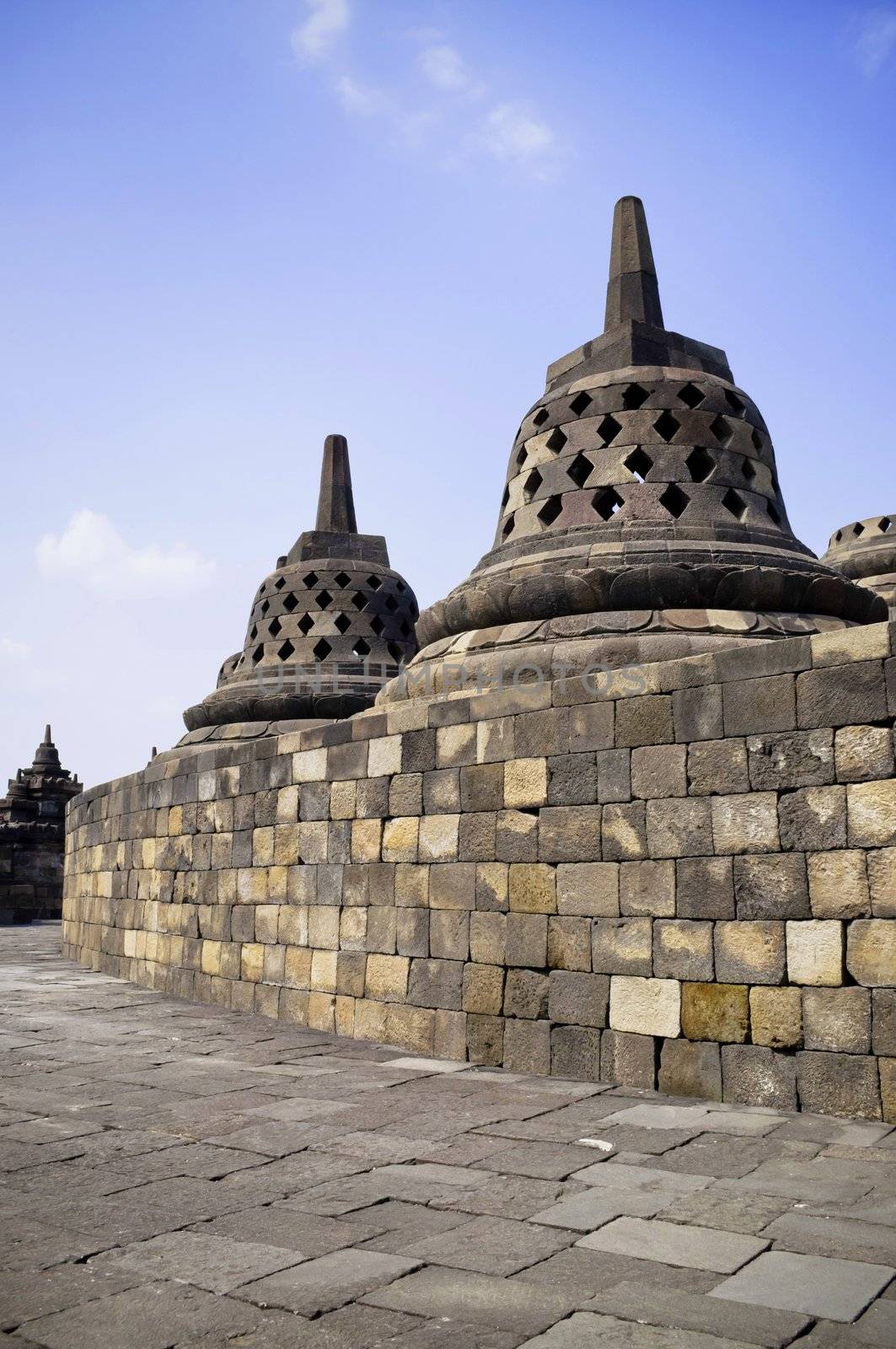 Details in Borobudur unesco heritage site, Java, Indonesia