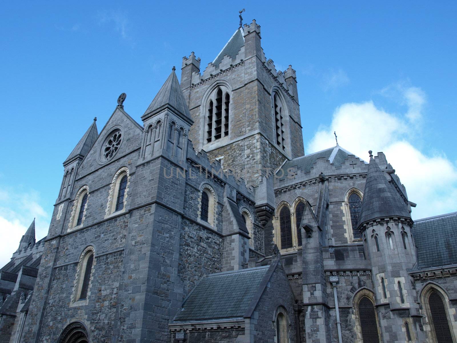 Christ Church in Dublin, gothic architecture style