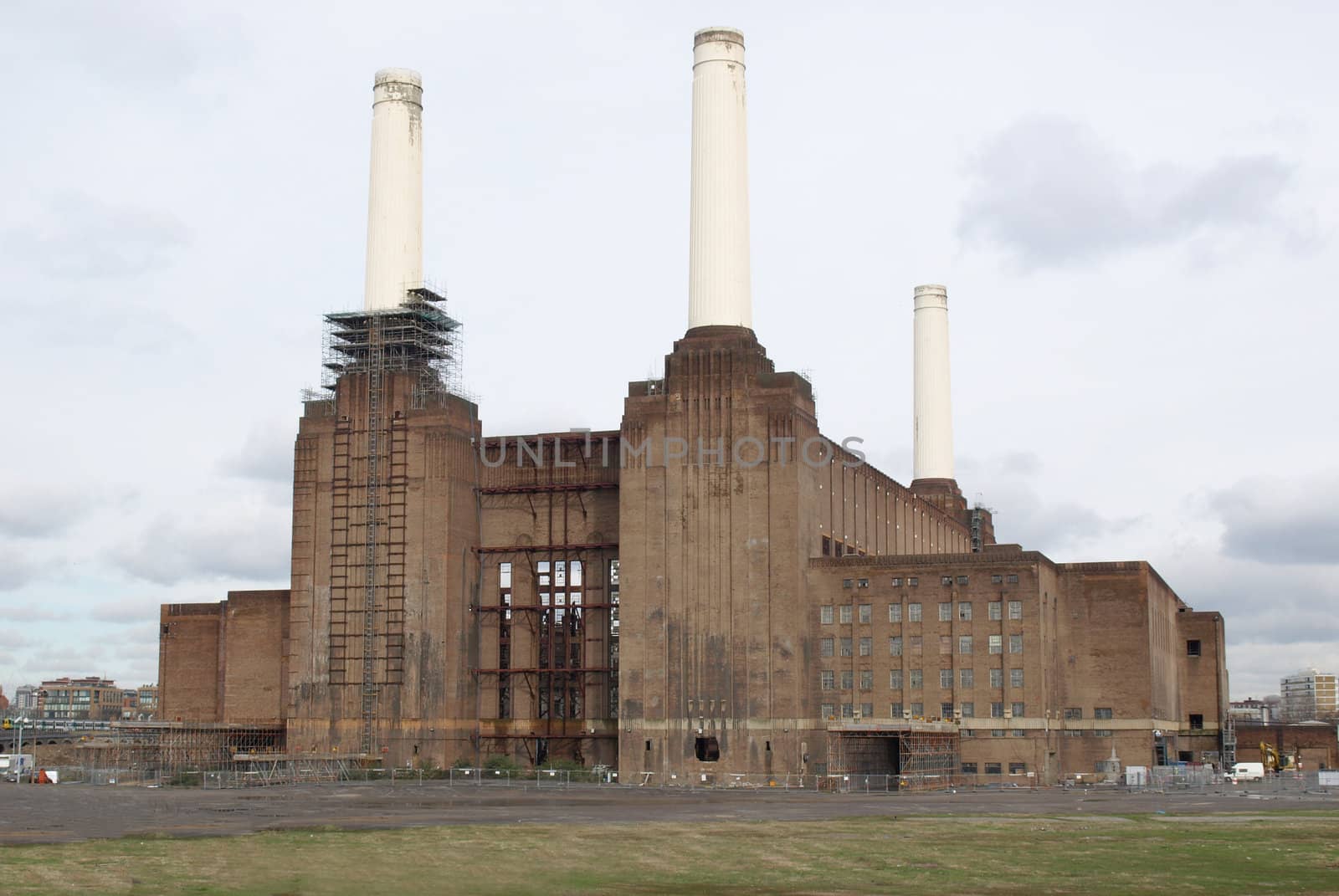 London Battersea powerstation, a landmark abandoned factory