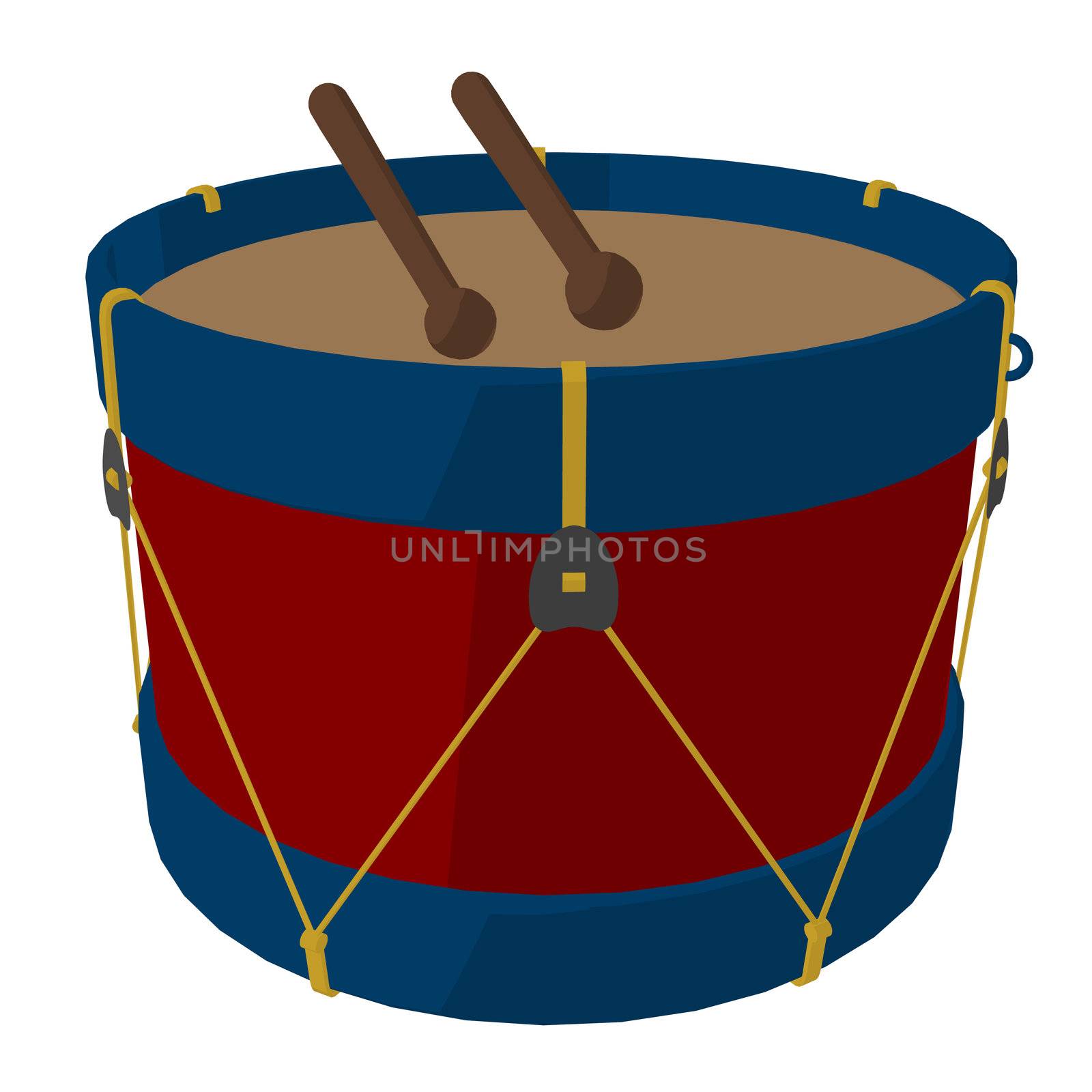 Marching Band Drums Illustration by kathygold