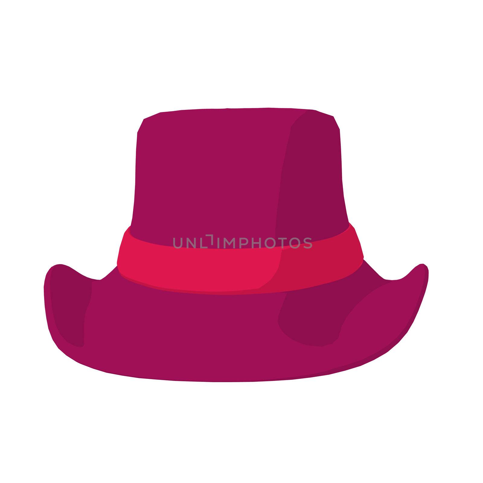 Fashion hat on a white background
