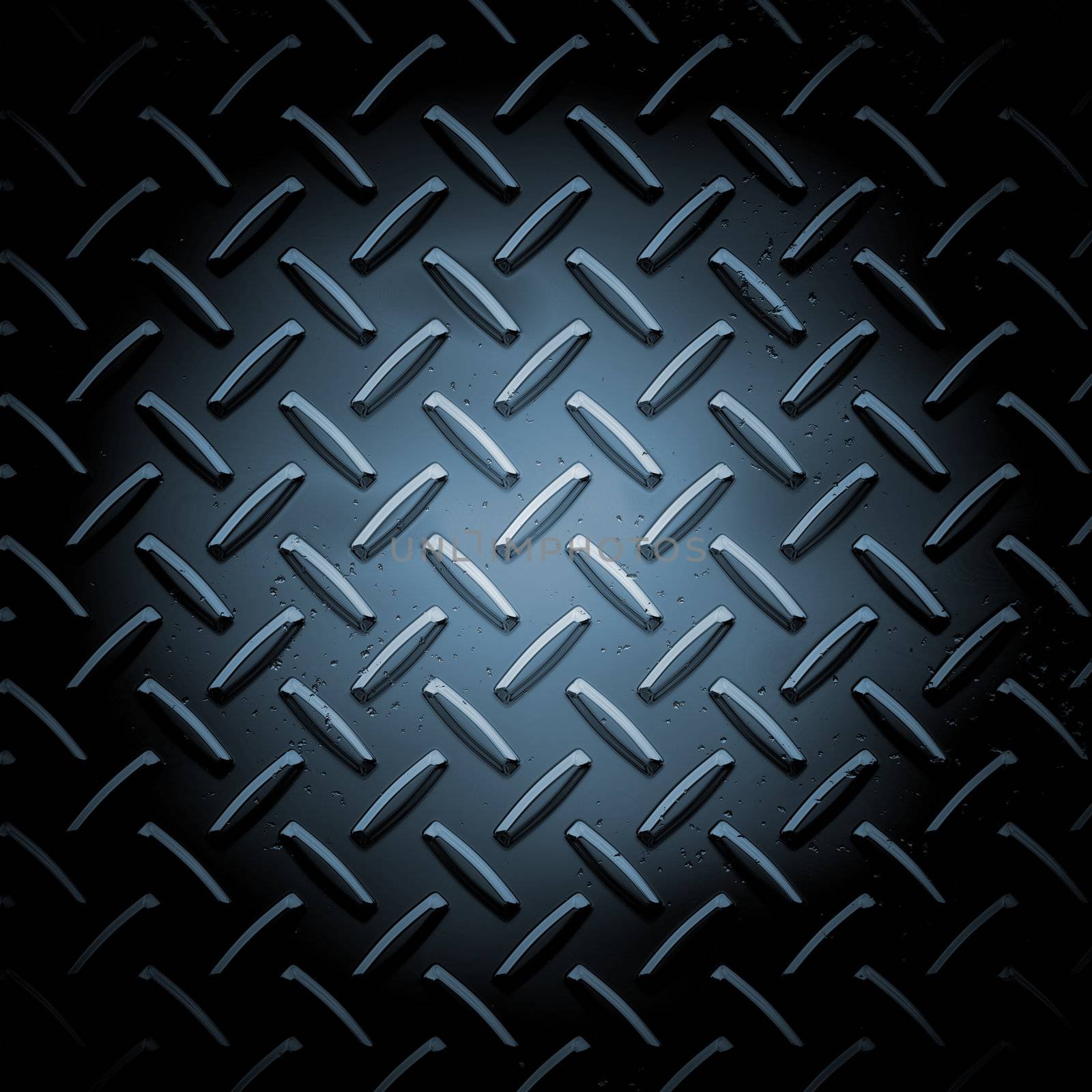 Metallic plate texture background - square format