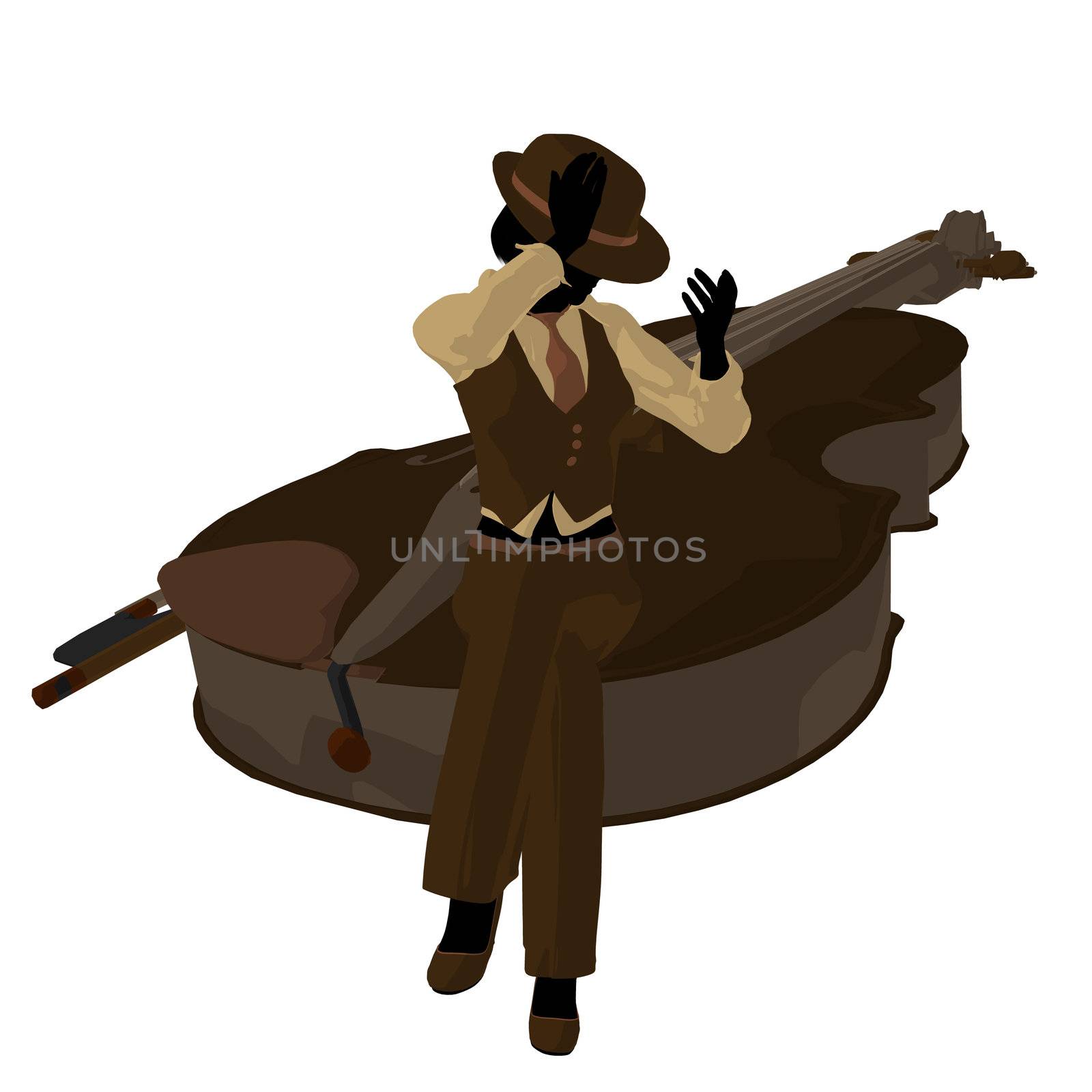 Female Jazz Player Illustration by kathygold