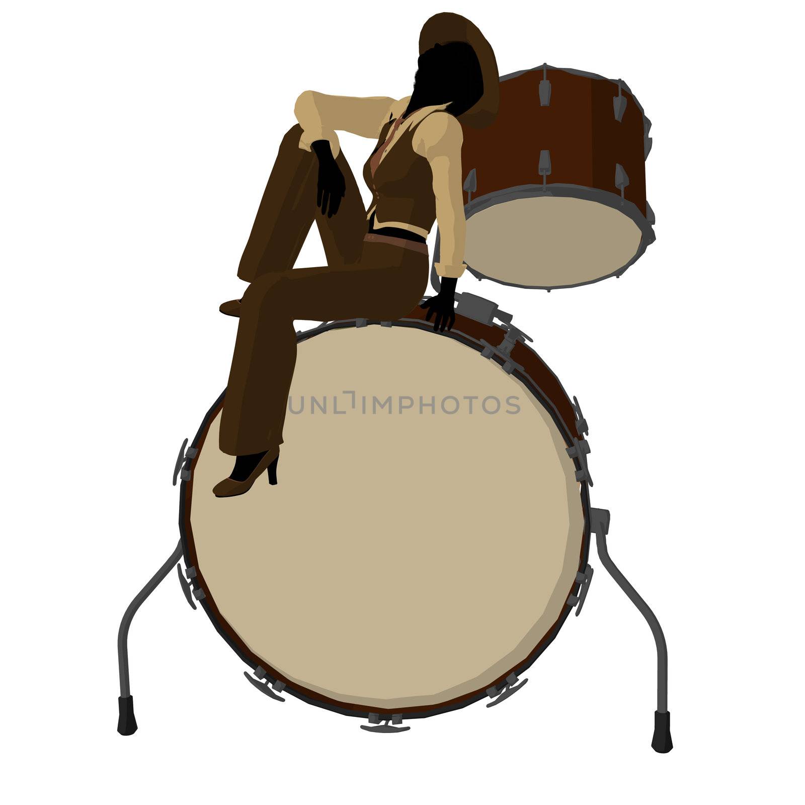 Female Jazz Player Illustration by kathygold