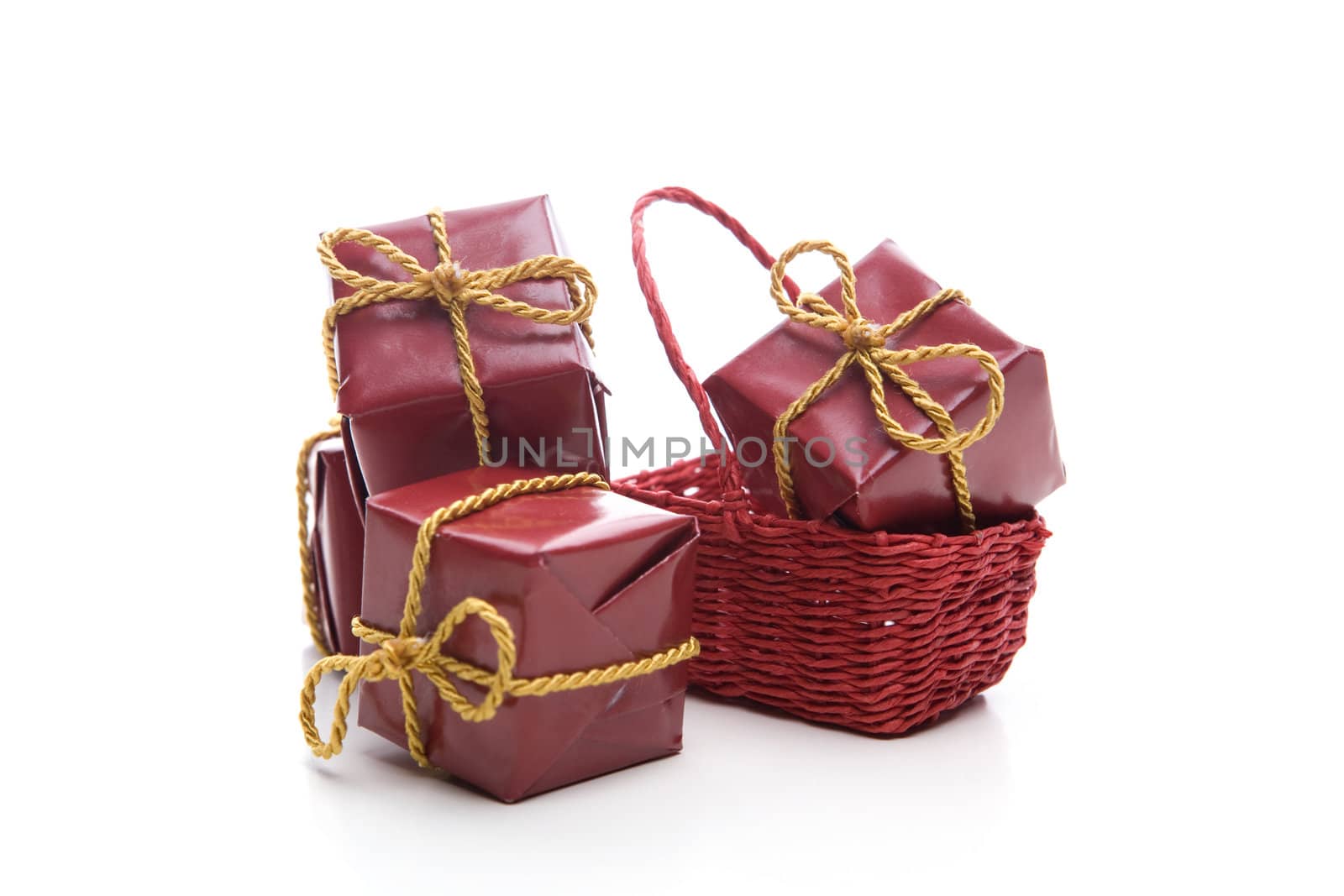 small red christmas present box by mlopes