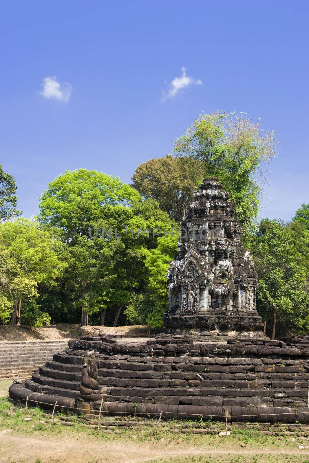 Image of UNESCO's World Heritage Site of Preah Neak Poan, located at Siem Reap, Cambodia.