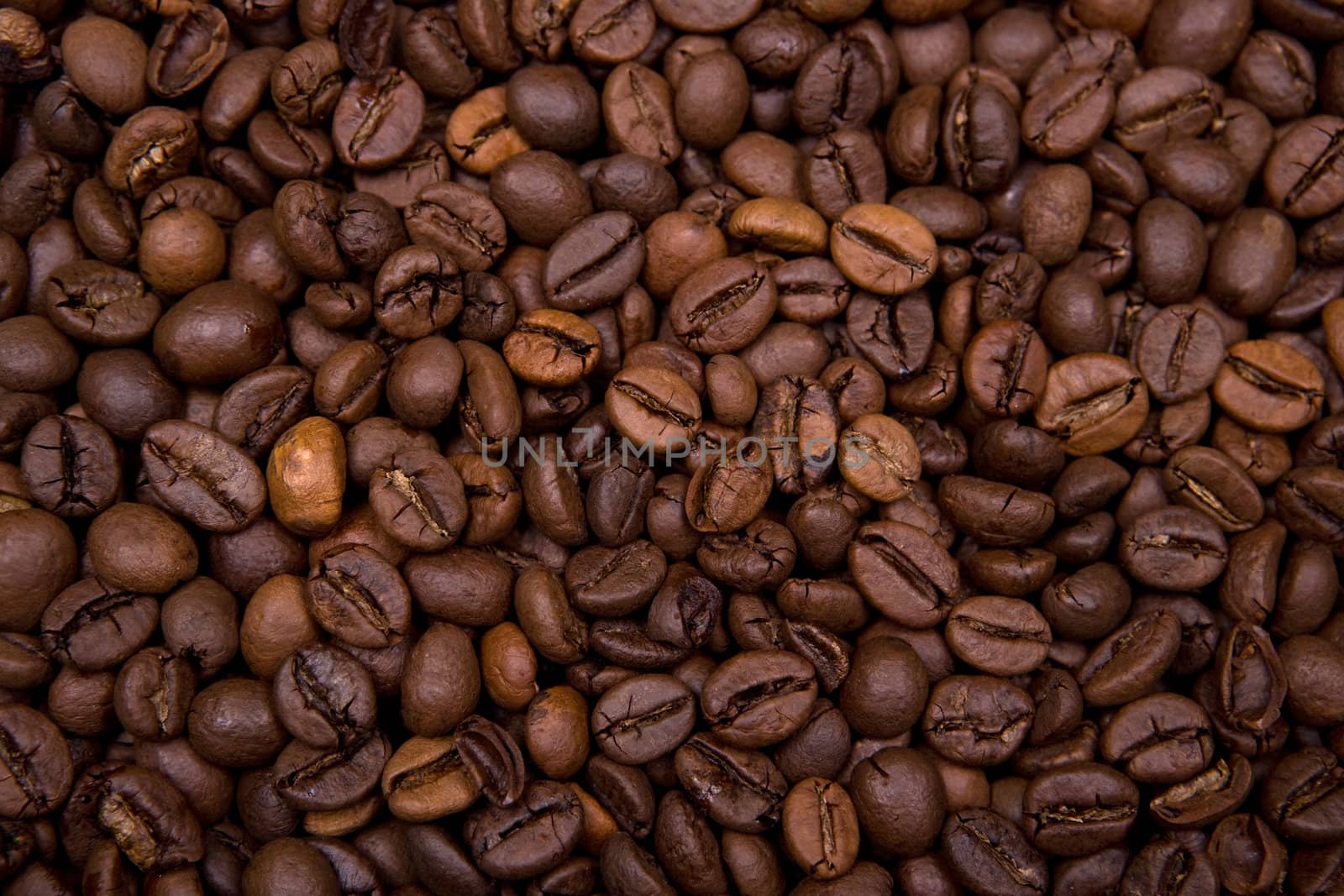 background made with coffee beans by mlopes