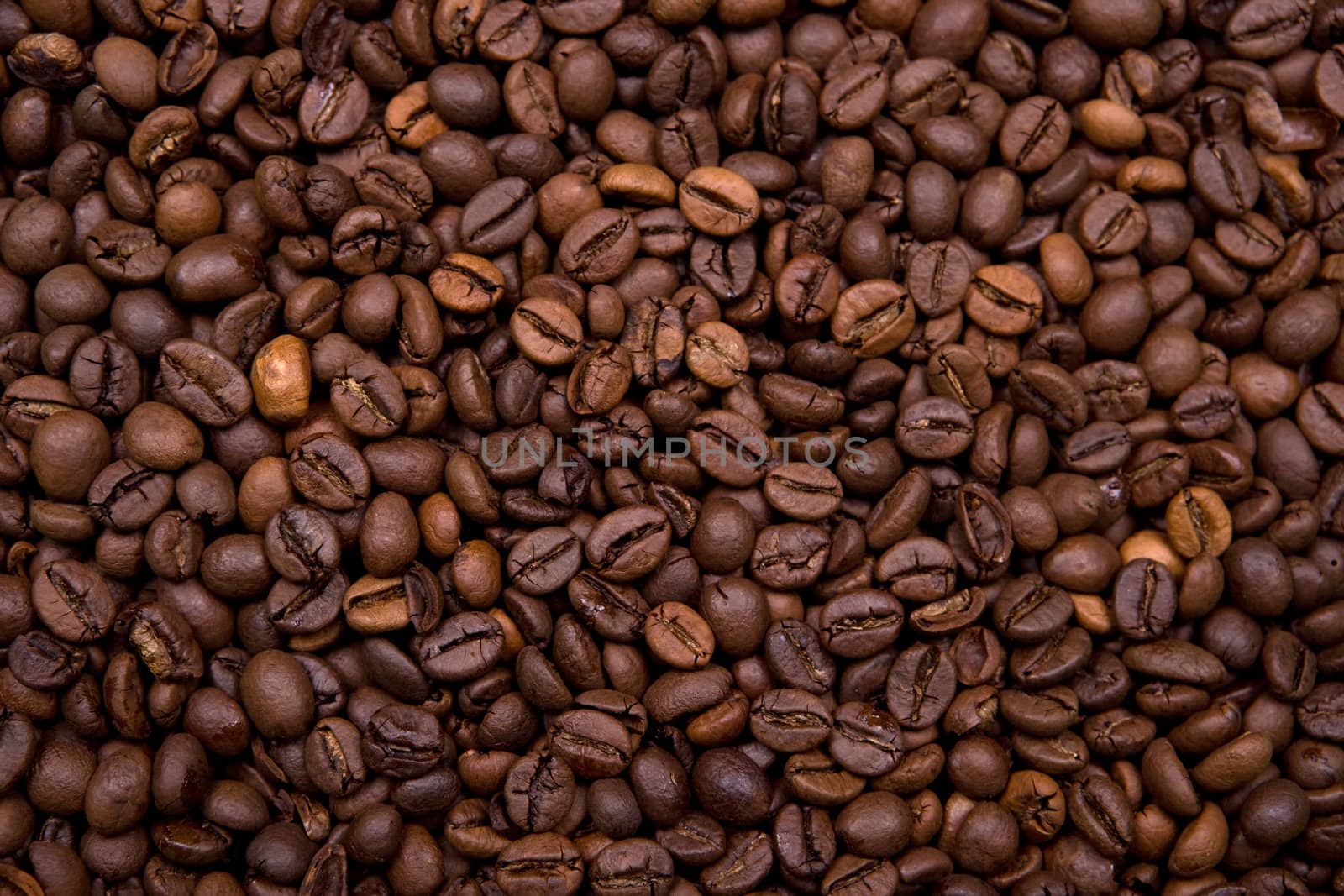 background made with coffee beans. Landscape orientation.