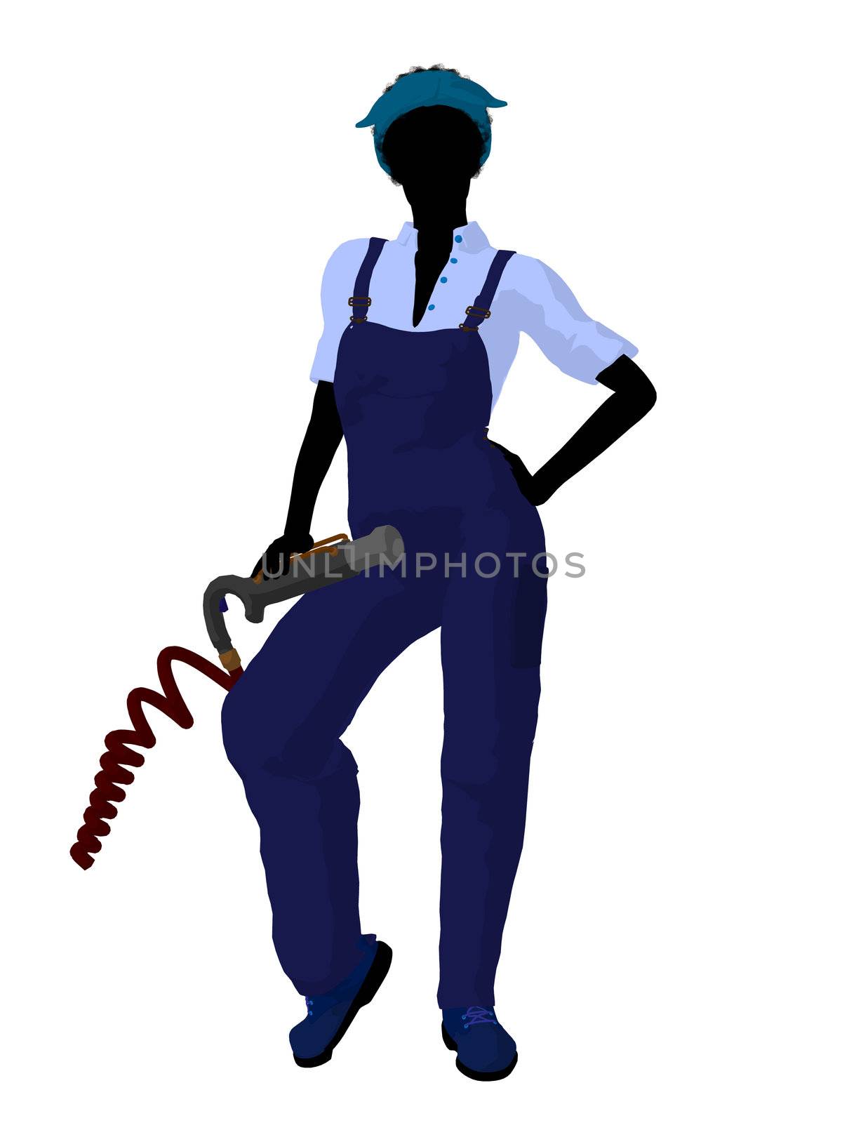 Female Mechanic Silhouette by kathygold