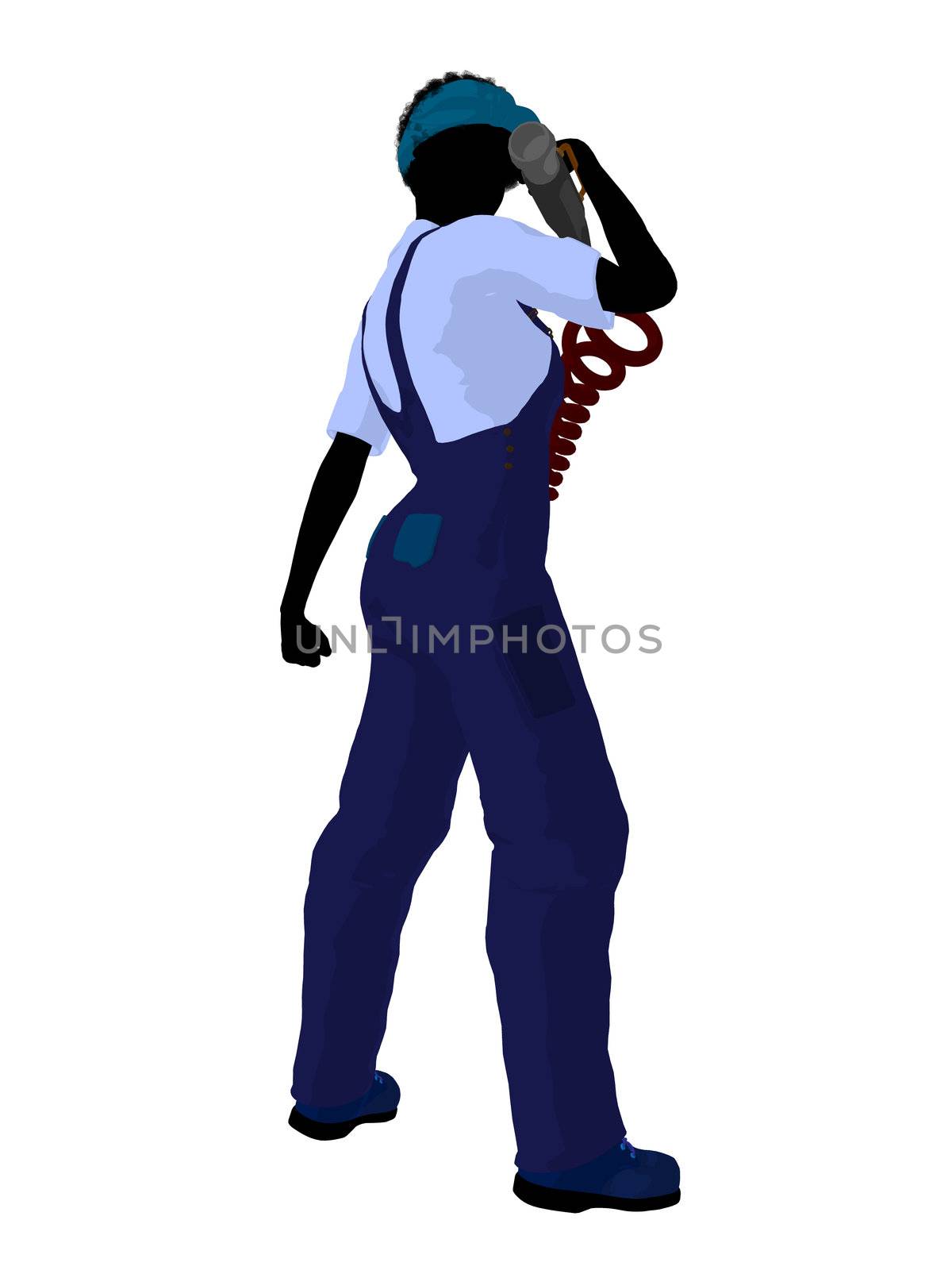 Female Mechanic Silhouette by kathygold