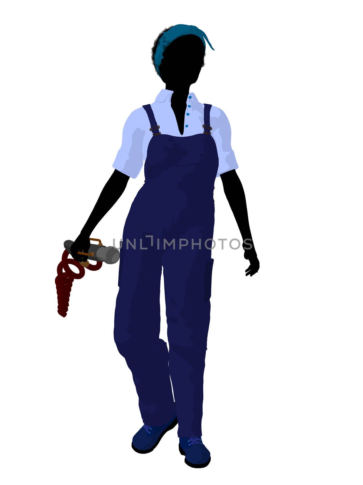 Female Mechanic Silhouette by kathygold