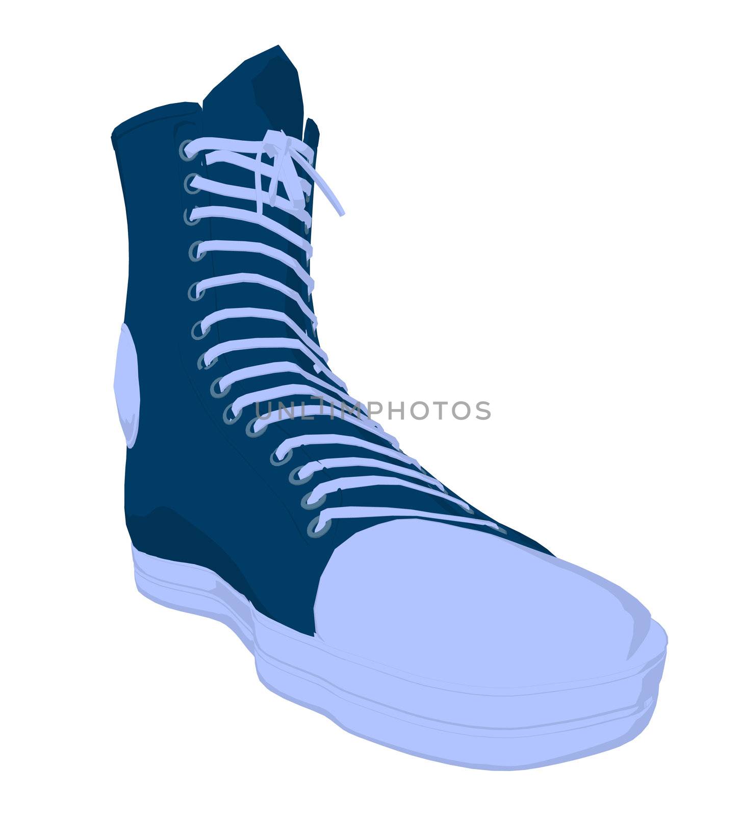 Basketball sneakers on a white background
