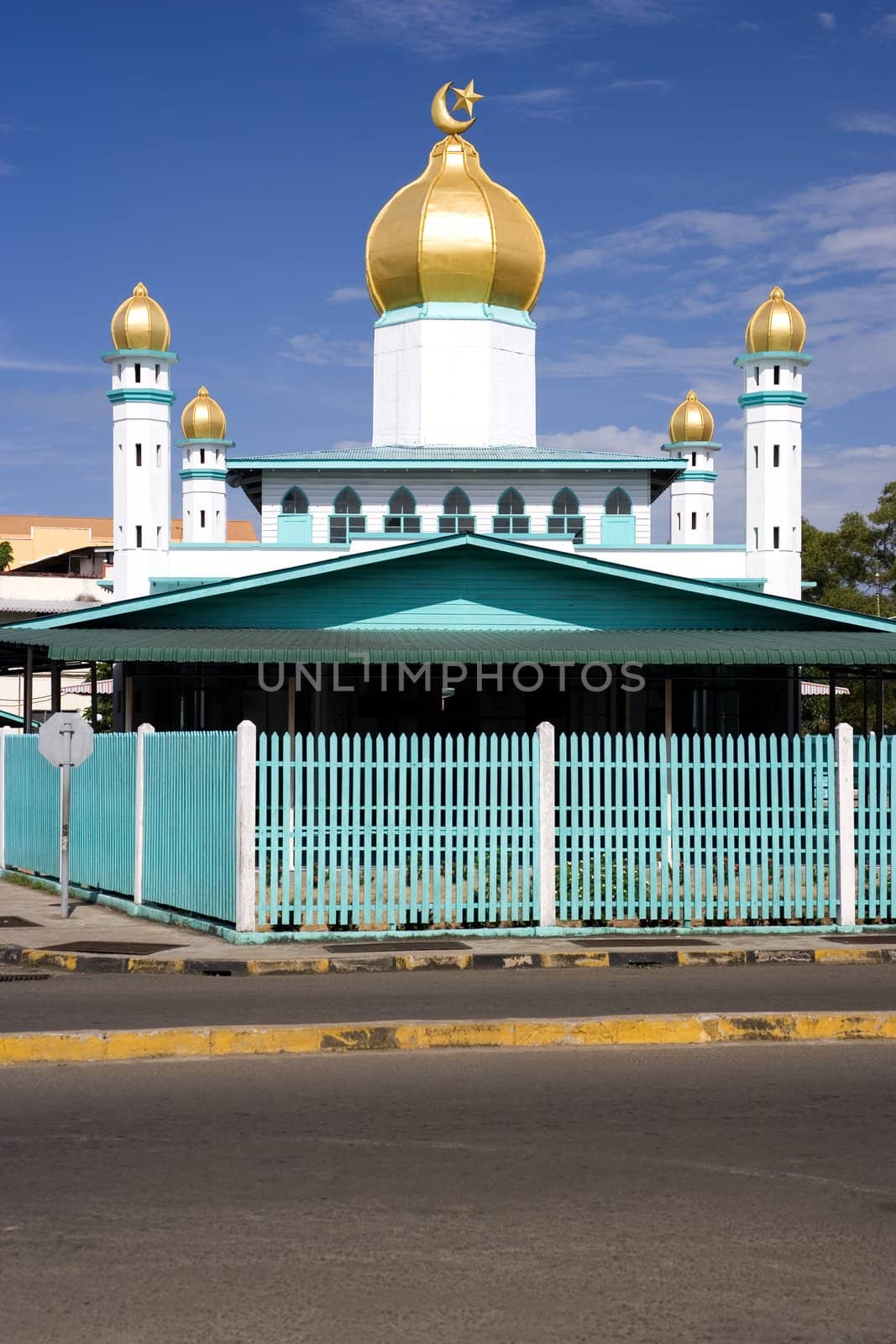 Image of an old mosque in Malaysia.