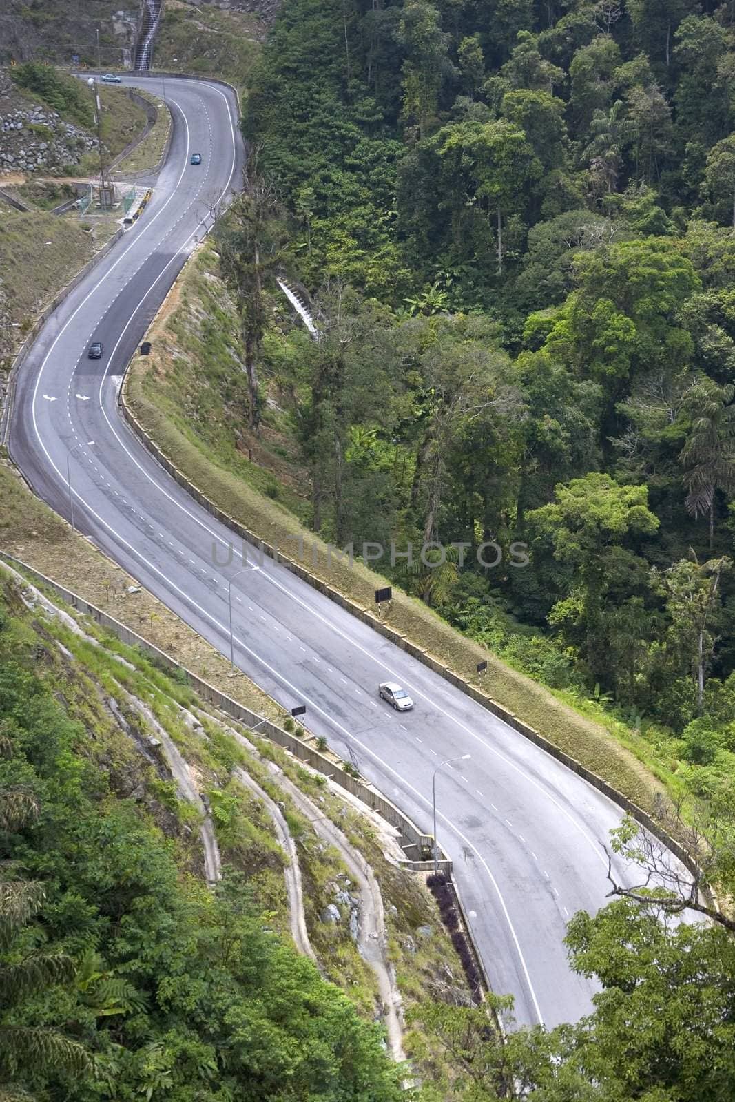 Road through Genting Hignlands, Malaysia