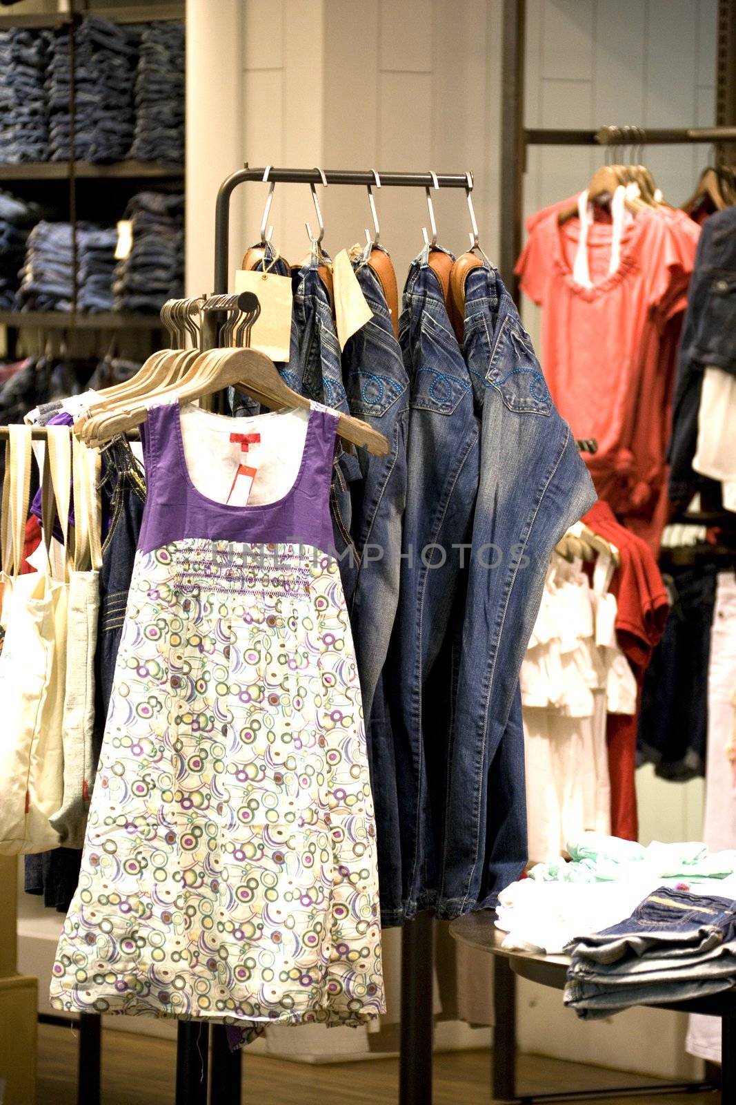 Image of a shop selling clothes in Malaysia.