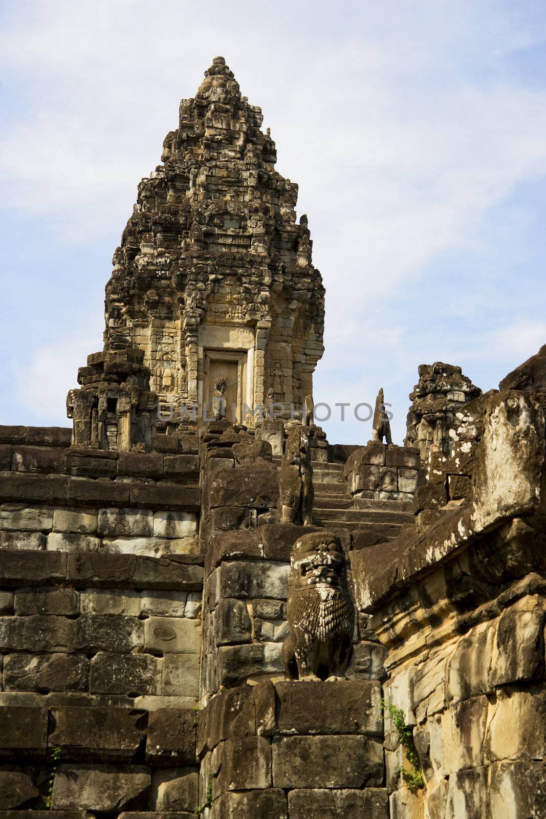 Image of UNESCO's World Heritage Site of Preah Ko, located at Siem Reap, Cambodia.