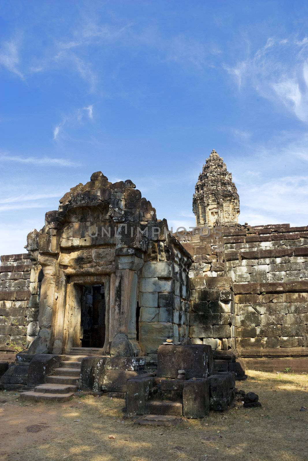 Image of UNESCO's World Heritage Site of Preah Ko, located at Siem Reap, Cambodia.