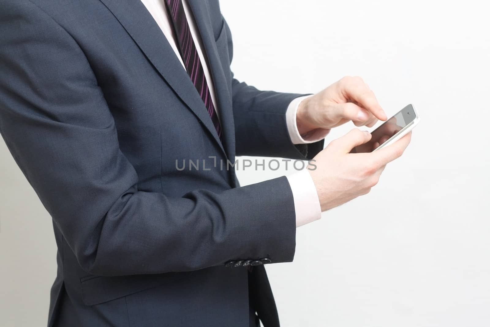 Typing on cell phone by leeser