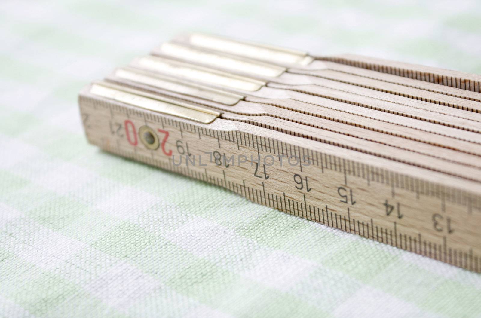 A wooden ruler
