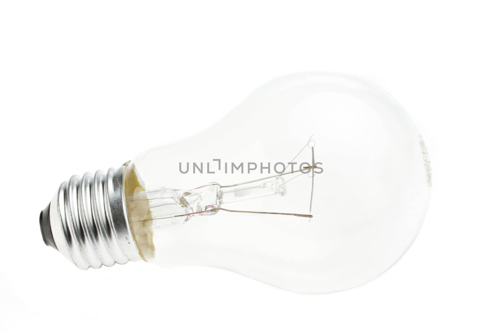 light bulb isolated on white background by bernjuer