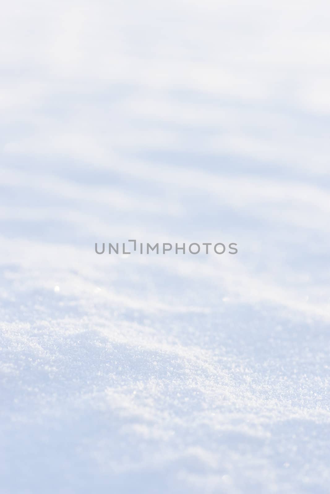 Snow texture background selective focus