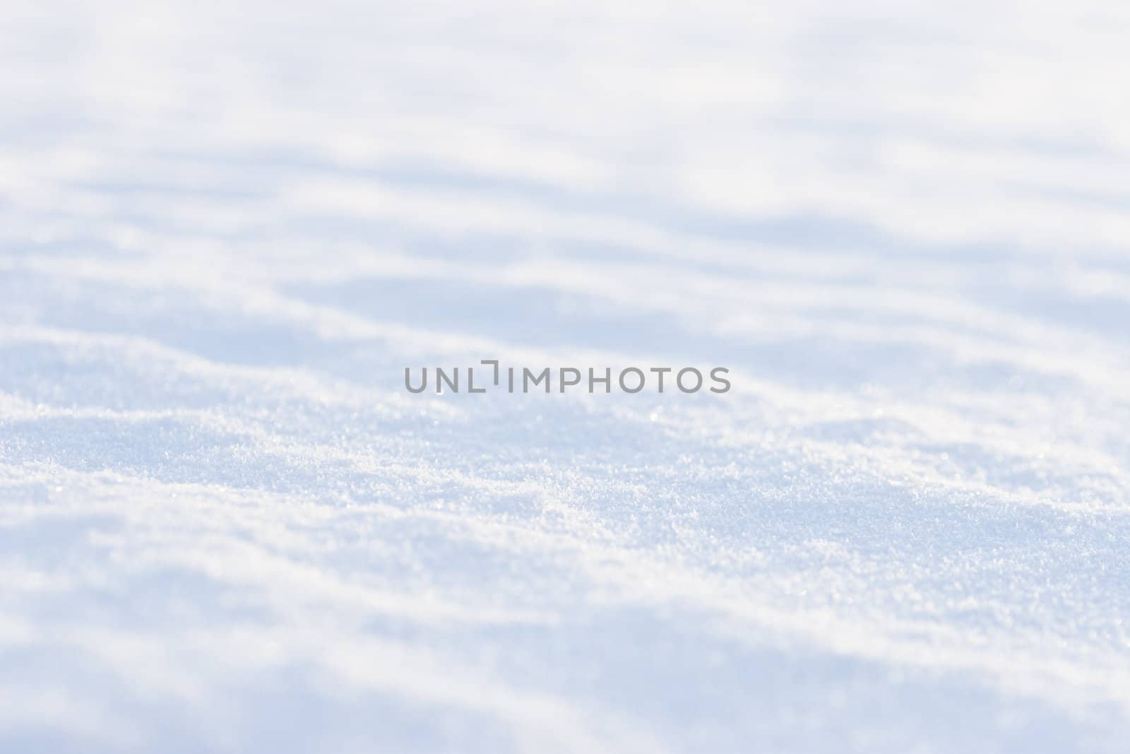 Snow texture background selective focus