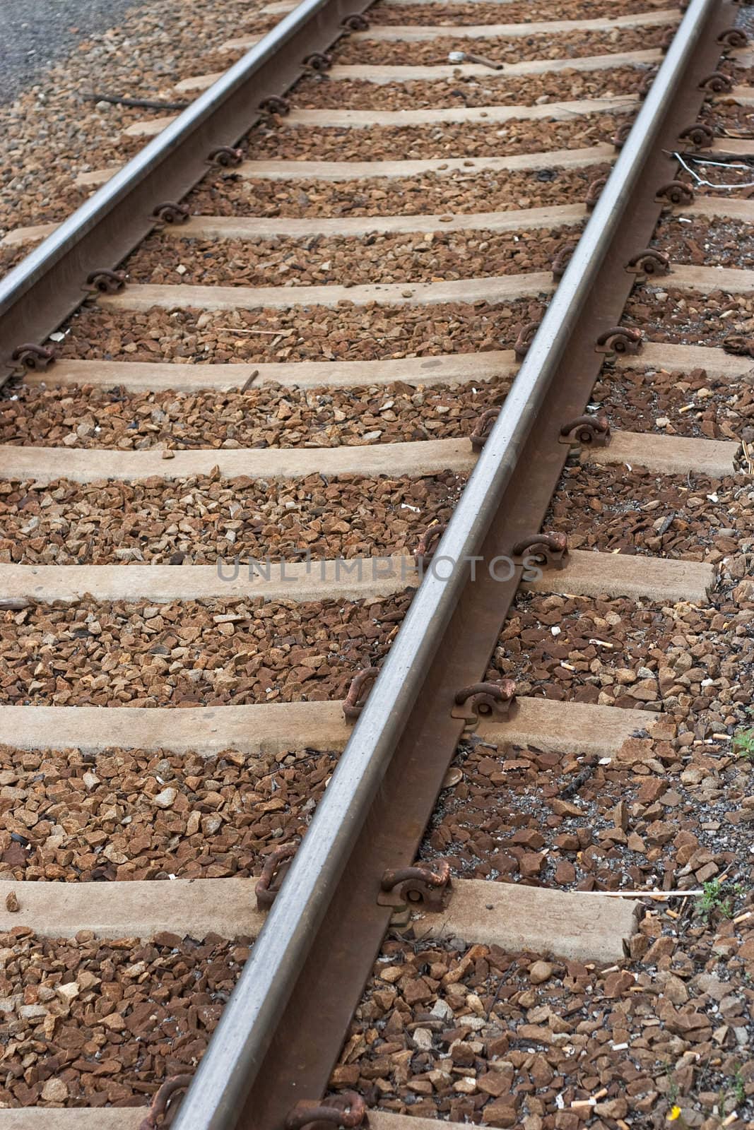 railroad track background